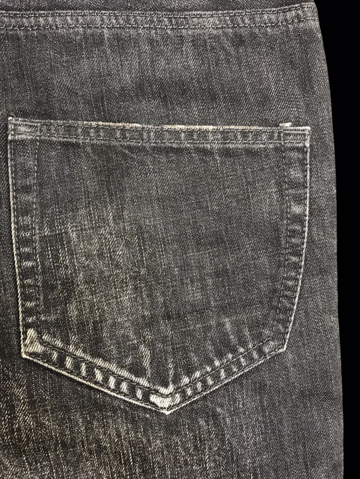 Japanese Brand 💥FLARE💥wjk Avant Garde Designer Claw Fade Curved Denim F69 Size US 30 / EU 46 - 13 Thumbnail