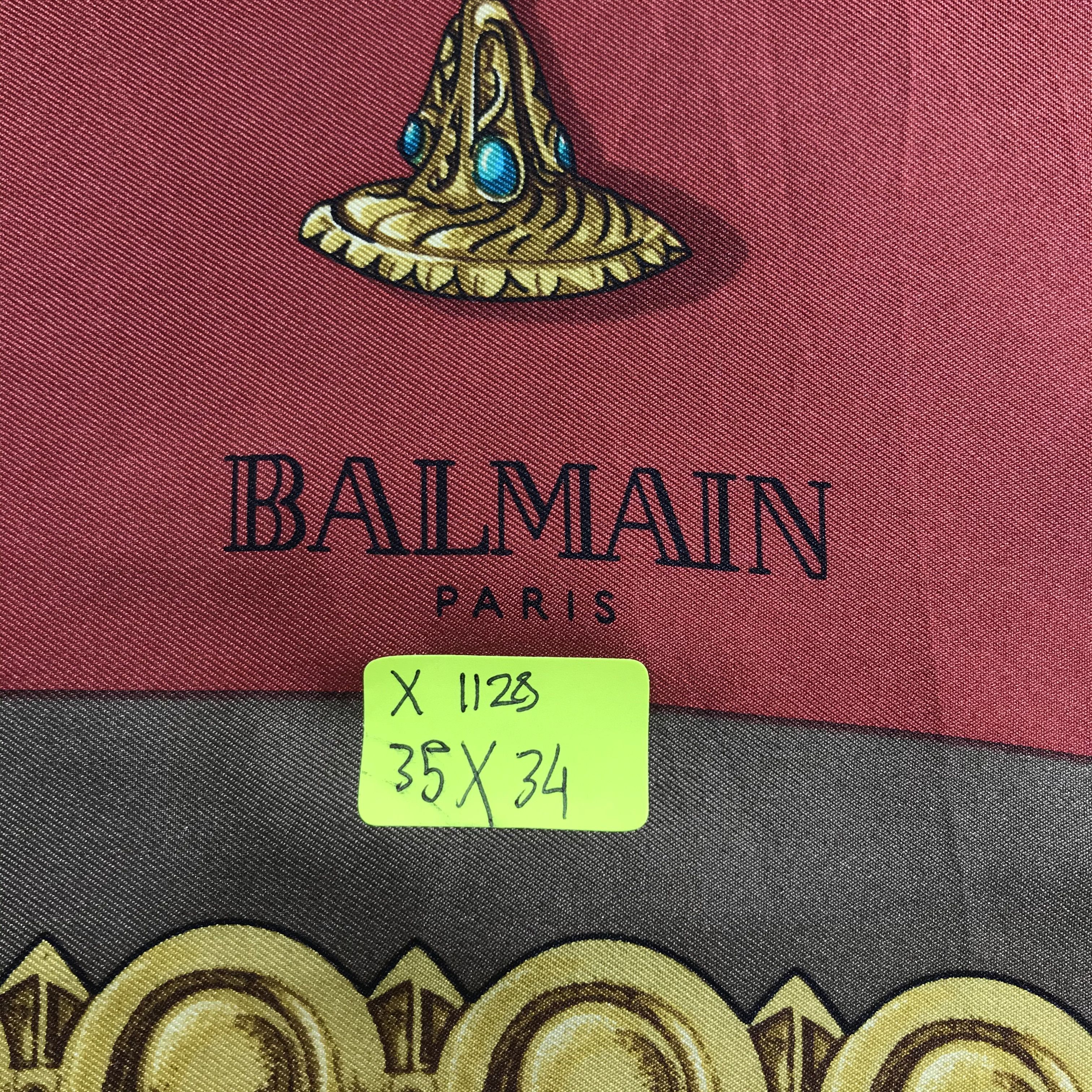 Vintage Vintage Balmain Silk Scarf Size ONE SIZE - 6 Thumbnail
