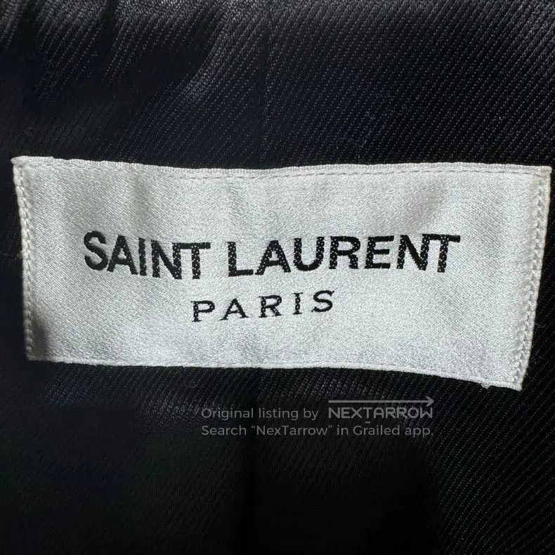 Yves Saint Laurent YSL Black Leather Jacket Size US XS / EU 42 / 0 - 3 Thumbnail