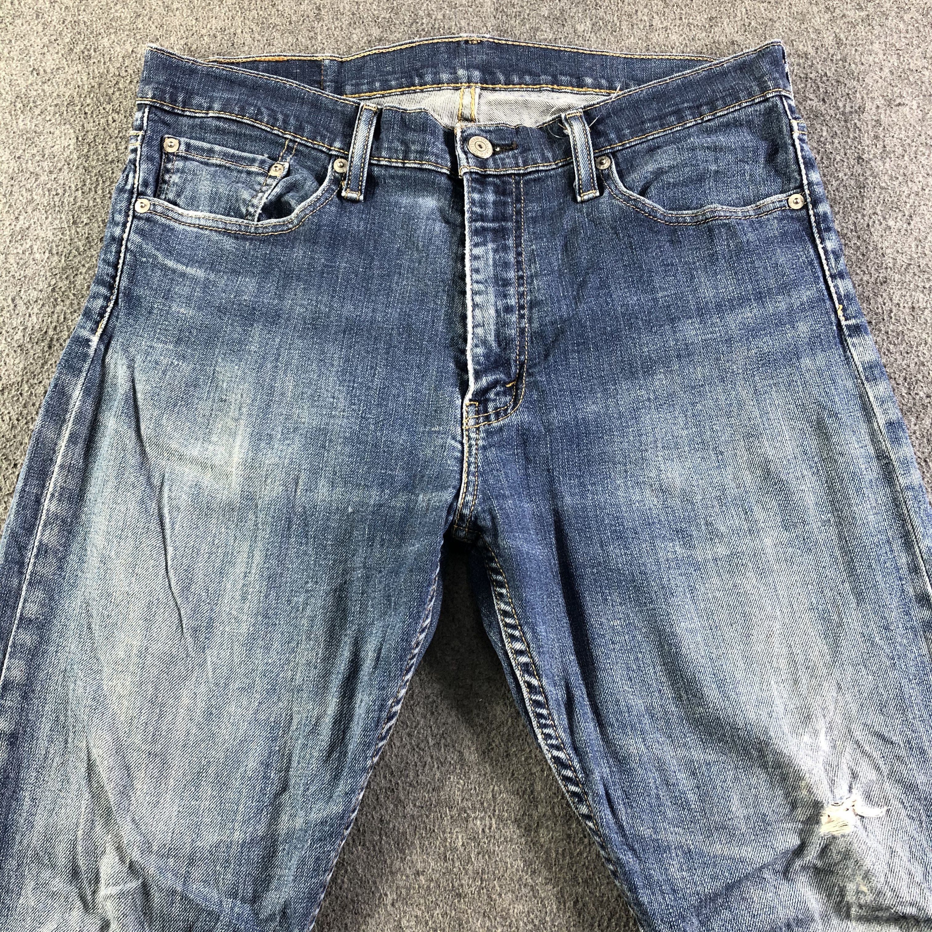 Levi's Vintage Blue Wash Levis 513 Jeans-J4291 Size US 33 - 3 Thumbnail