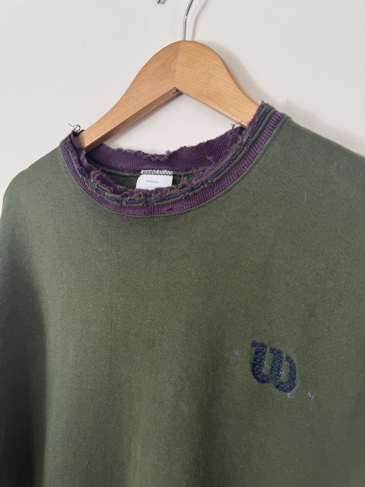 Wilson Wilson Vintage 90s Crewneck Sweatshirt Thrashed Distressed Size US XL / EU 56 / 4 - 2 Thumbnail