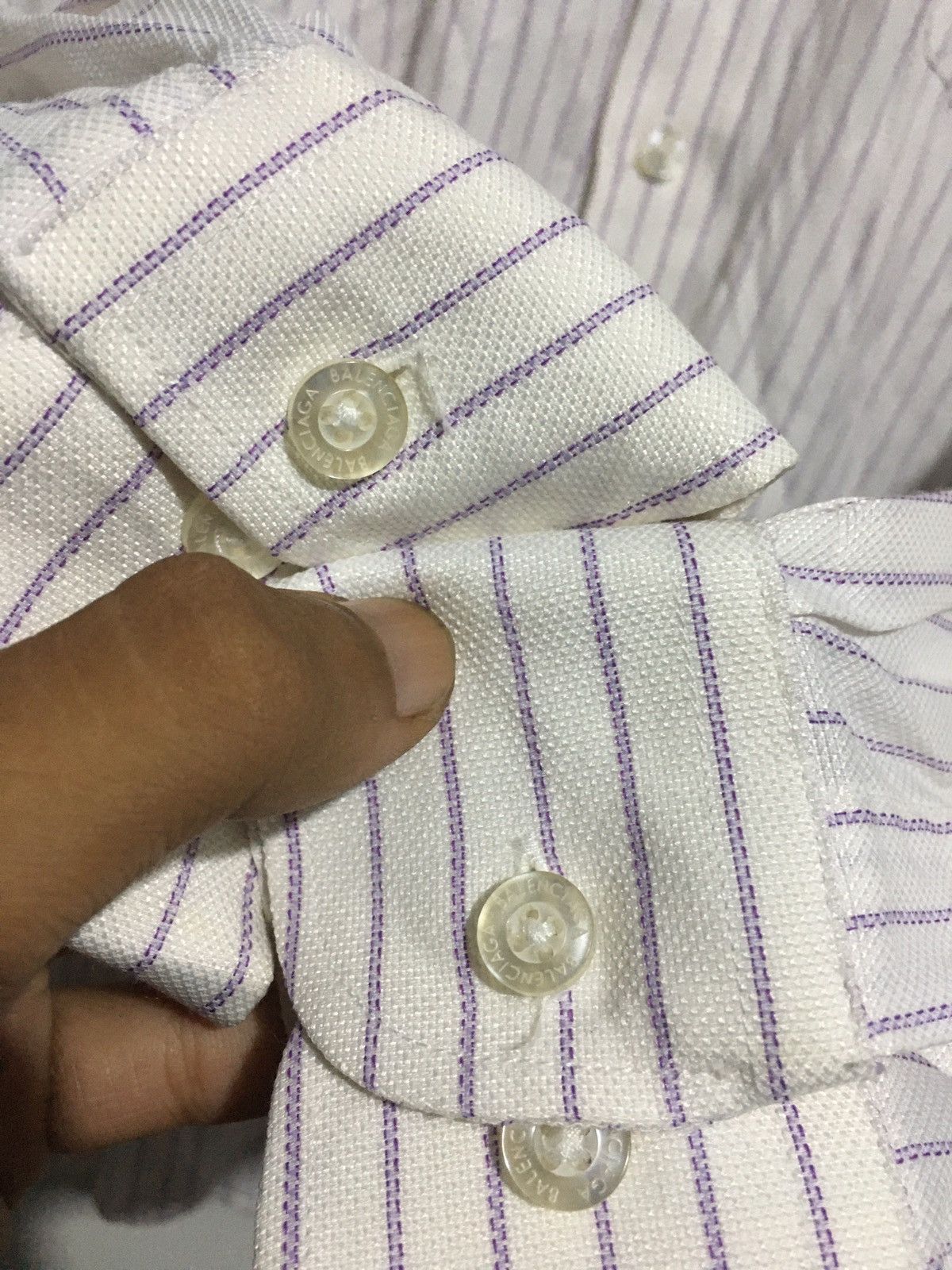 Balenciaga BALENCIAGA STRIPED SHIRT BUTTON UPS Size US M / EU 48-50 / 2 - 11 Thumbnail