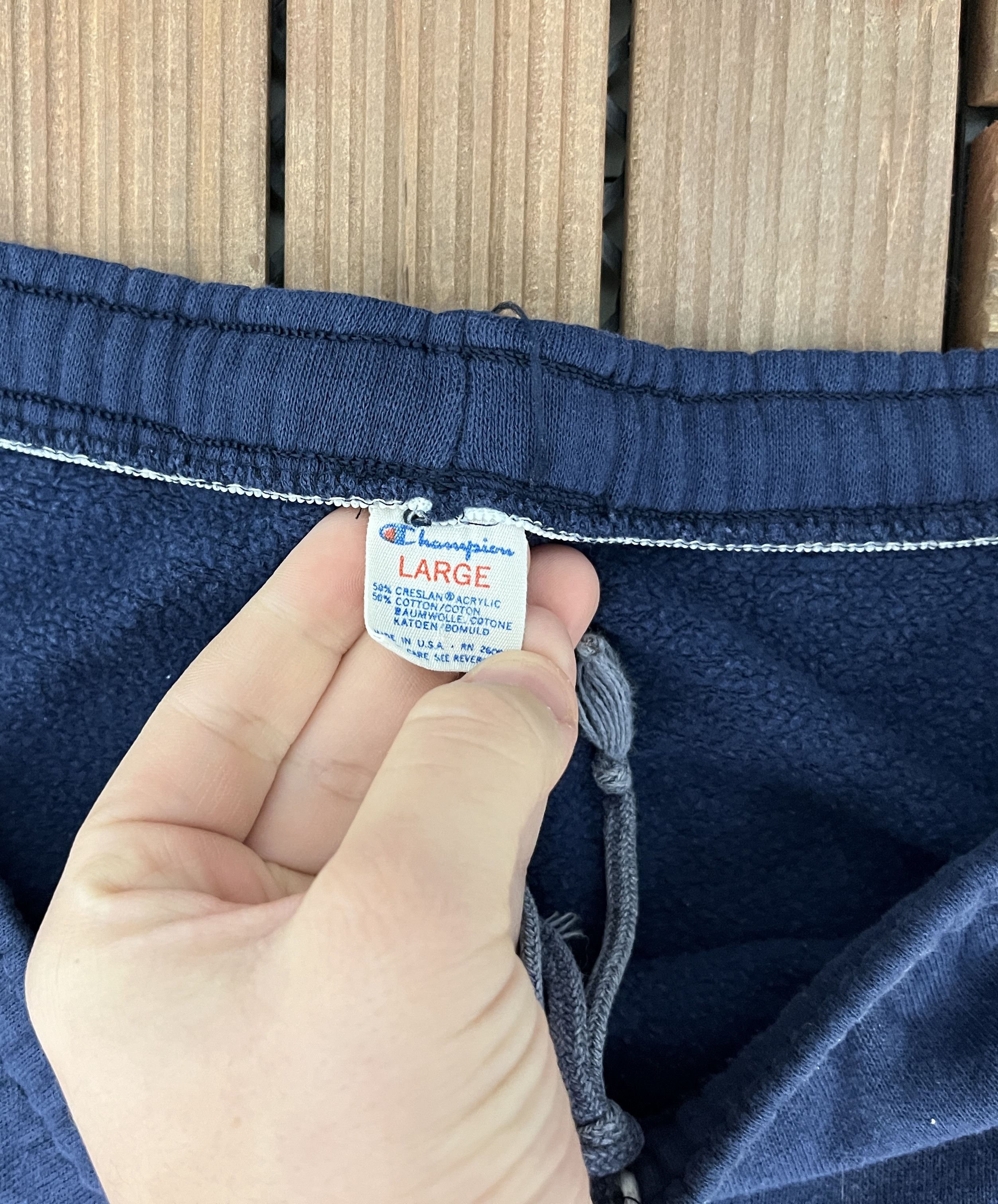Champion × Vintage Michigan Wolverines Vintage Blue Sweat Pants Size US 36 / EU 52 - 6 Thumbnail