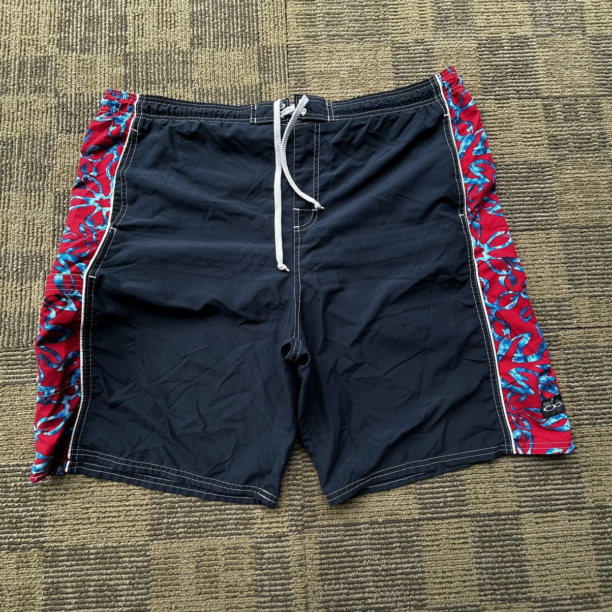 Ocean Pacific Vtg 90’s OP Ocean Pacific Red/ Blue Surf Swim Board Shorts Size US 38 / EU 54 - 1 Thumbnail