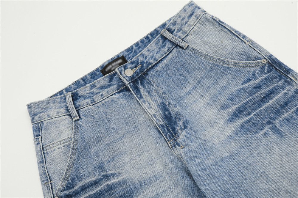 Japanese Brand Punk casual retro American distressed washed loose jeans Size US 32 / EU 48 - 4 Thumbnail