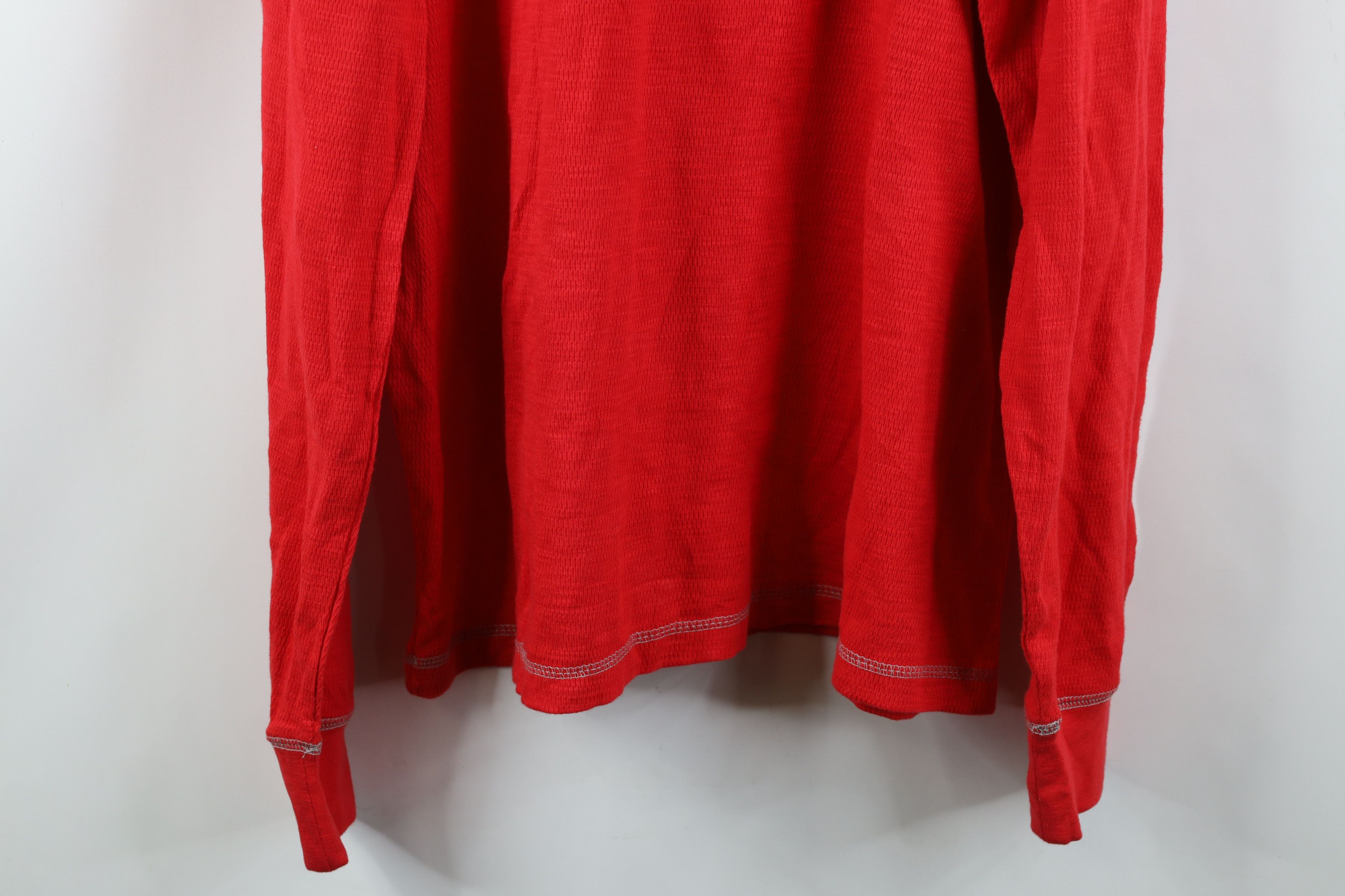 Vintage Deadstock Vintage Y2K Hockey Thermal Waffle Knit T-Shirt Size US XL / EU 56 / 4 - 15 Thumbnail