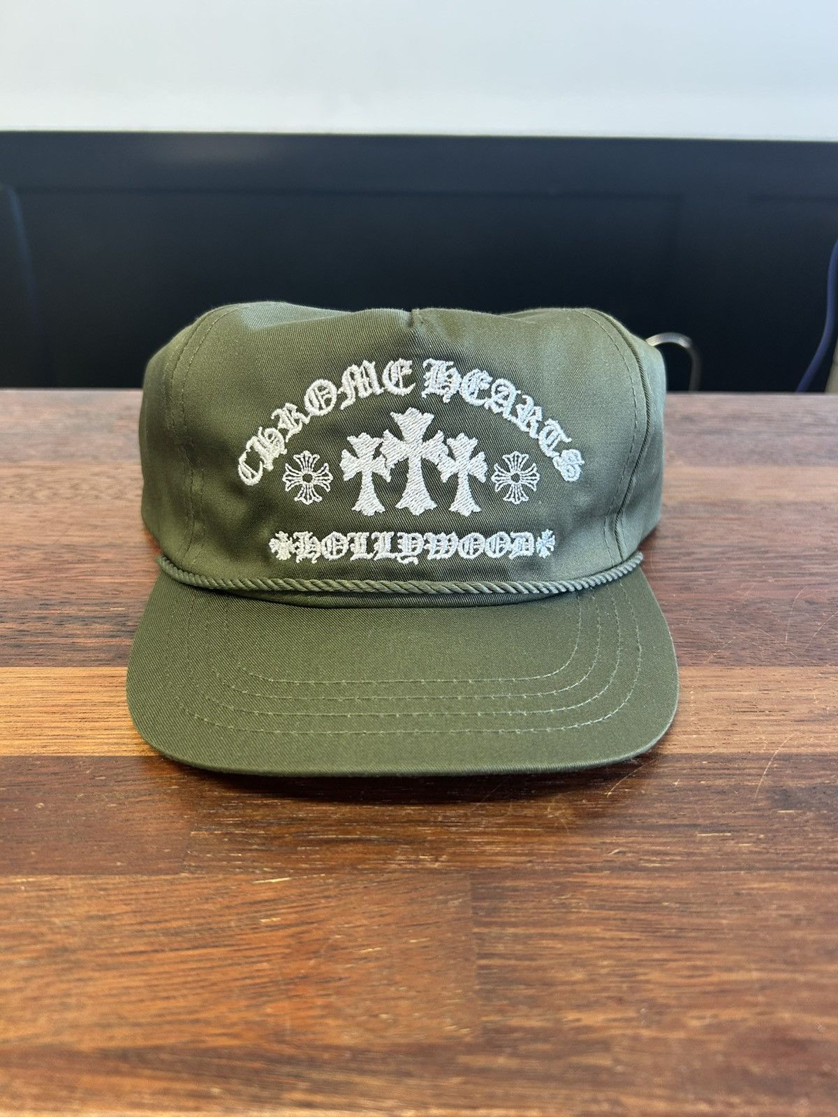 Chrome Hearts Gas Station 5 Panel Hat Army Green | Grailed