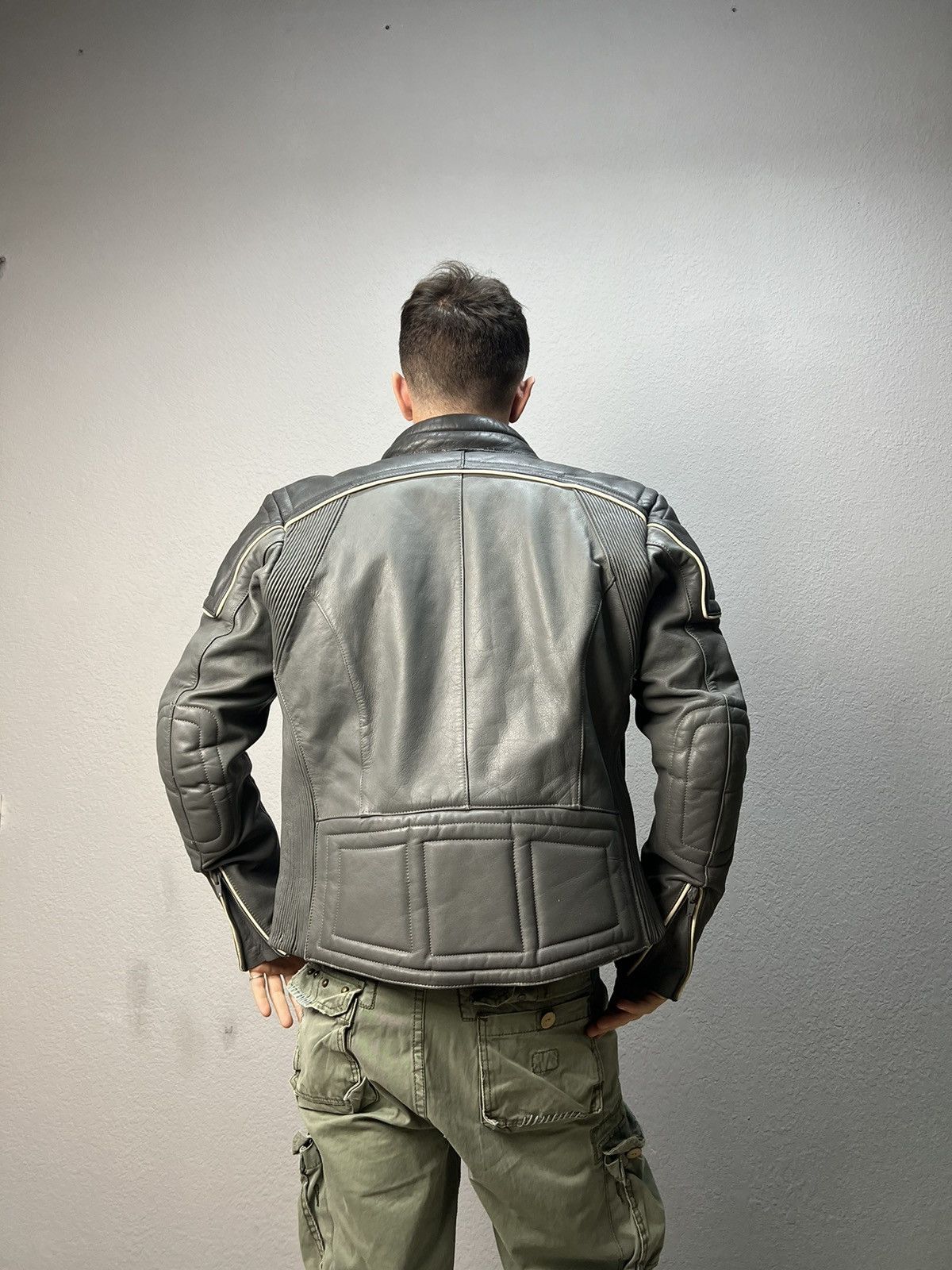 Harley Davidson × Vintage 90s Vintage Grunge Distressed Biker Leather Jacket Size US M / EU 48-50 / 2 - 10 Thumbnail