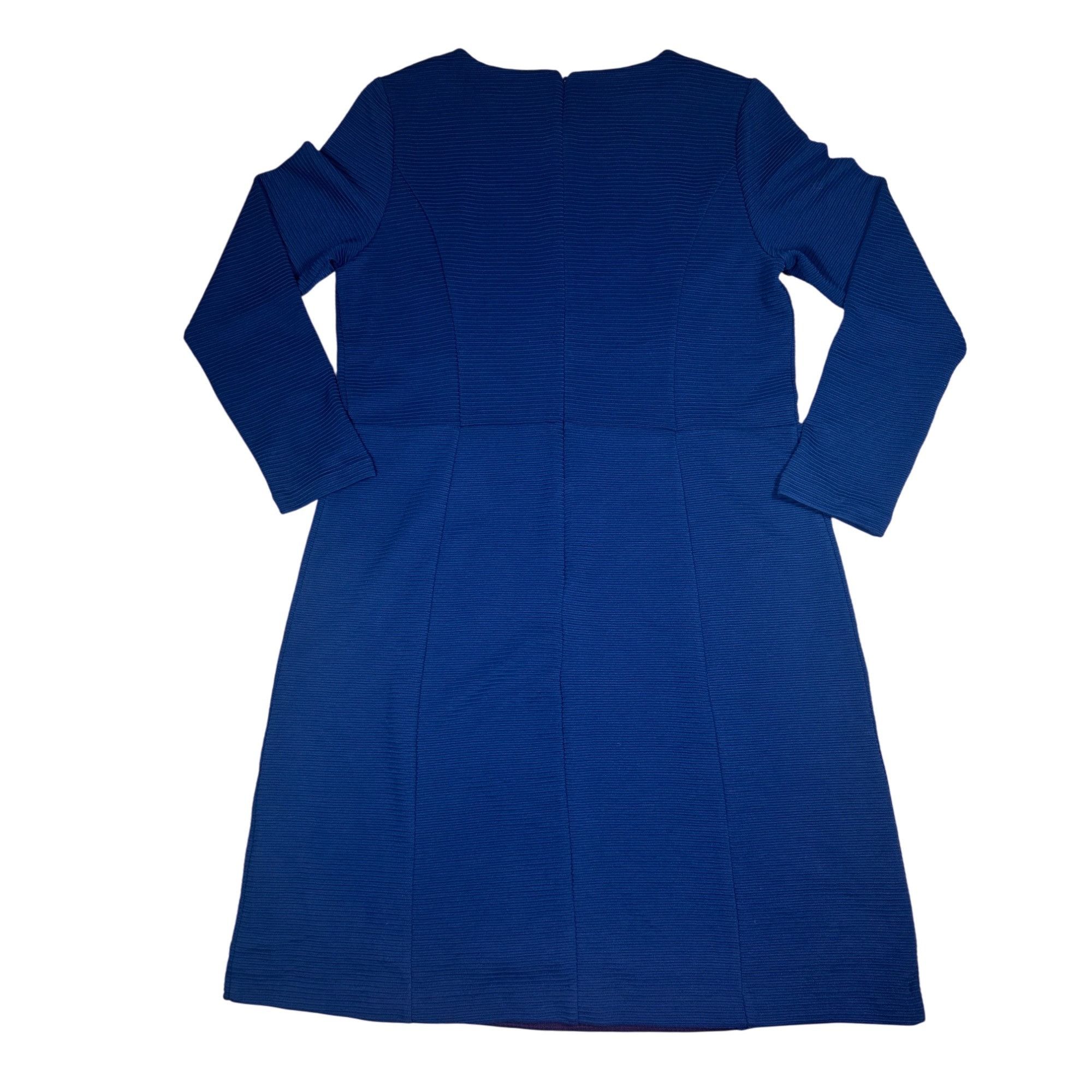 Boden Boden Navy Blue Burgundy Colorblock Textured Ponte Shift Dre Size XL / US 12-14 / IT 48-50 - 2 Thumbnail