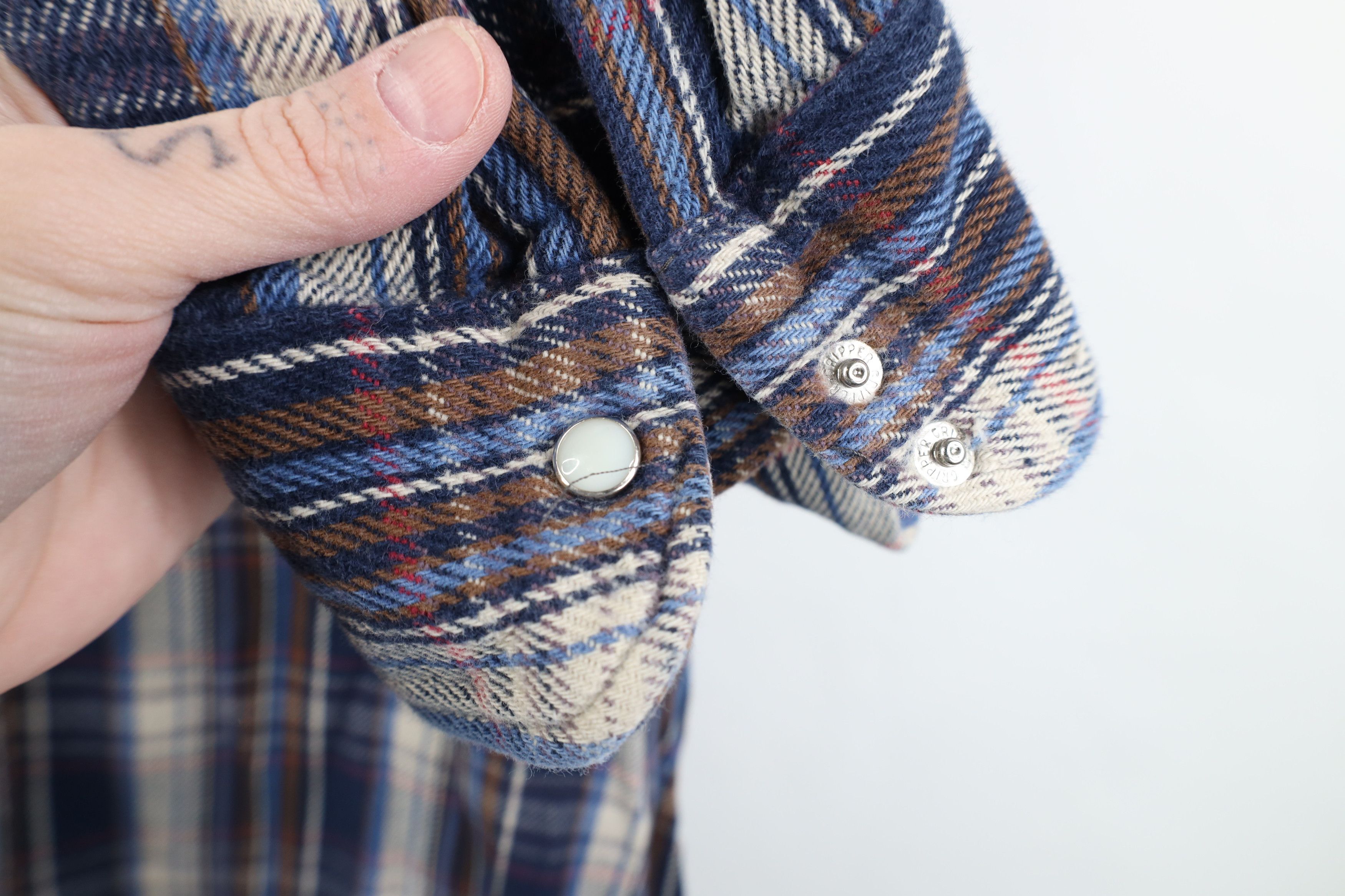 Vintage Vintage 90s Streetwear Flannel Western Snap Button Shirt USA Size US XL / EU 56 / 4 - 6 Thumbnail