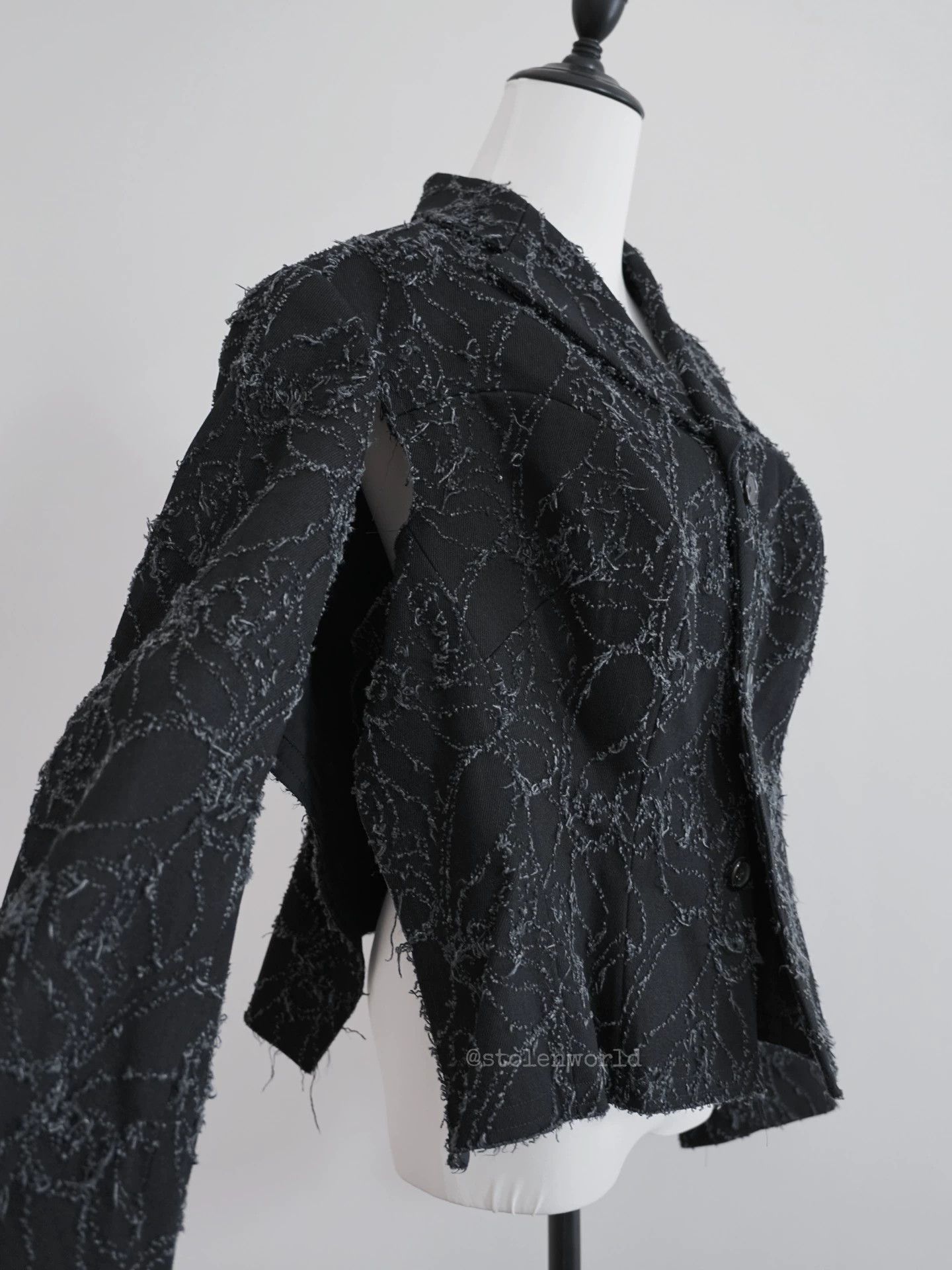 Comme des Garcons COMME DES GARÇONS 2023SS Deconstructed Denim Split Blazer Size XS / US 0-2 / IT 36-38 - 5 Thumbnail