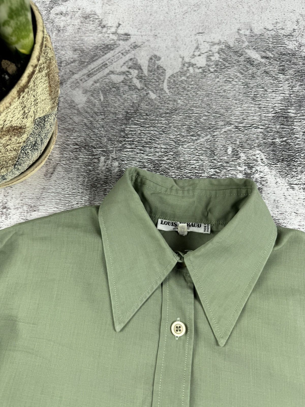 Louis Feraud 80S Louis Feraud Made in France Paris Longsleeve Shirt Tee Size L / US 10 / IT 46 - 9 Thumbnail