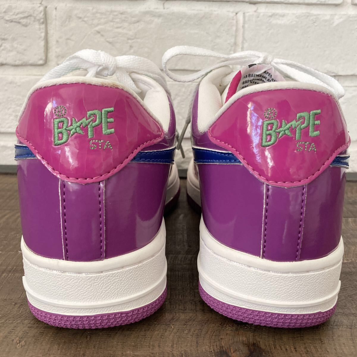 Bape × Nigo Fanta color BAPE STA patent leather sneakers a bathing ape Size US 9 / EU 42 - 5 Thumbnail