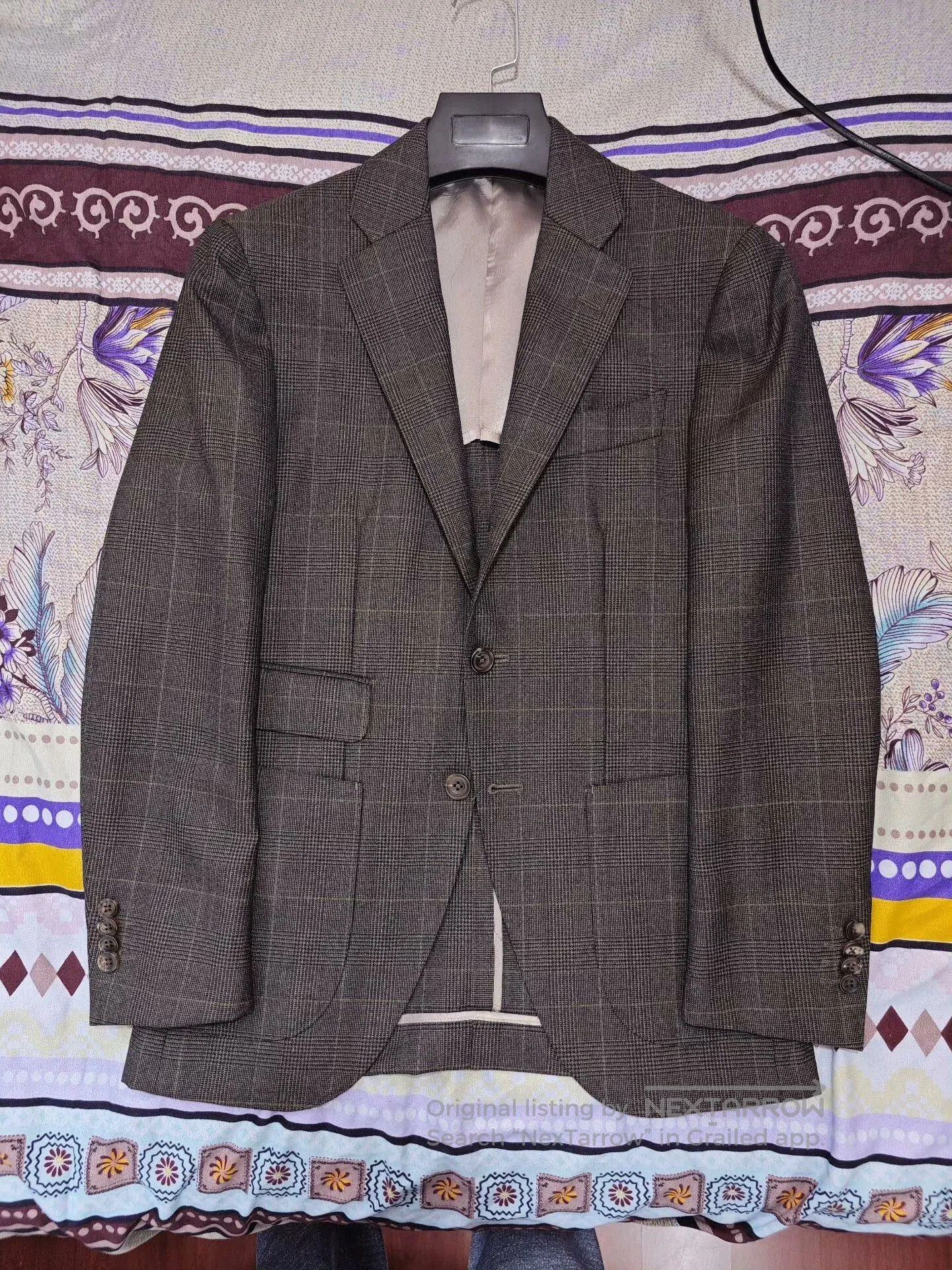 Kamakura Kamakura Wool Linen Check Blazer. Size US S / EU 44-46 / 1 - 5 Thumbnail