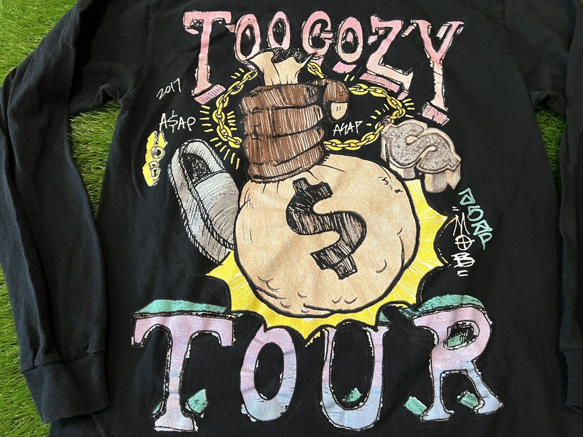 A$AP Rocky 2017 ASAP Rocky Shirt ASAP Mob Too Cozy Tour Tee Merch A$AP Size US M / EU 48-50 / 2 - 2 Thumbnail