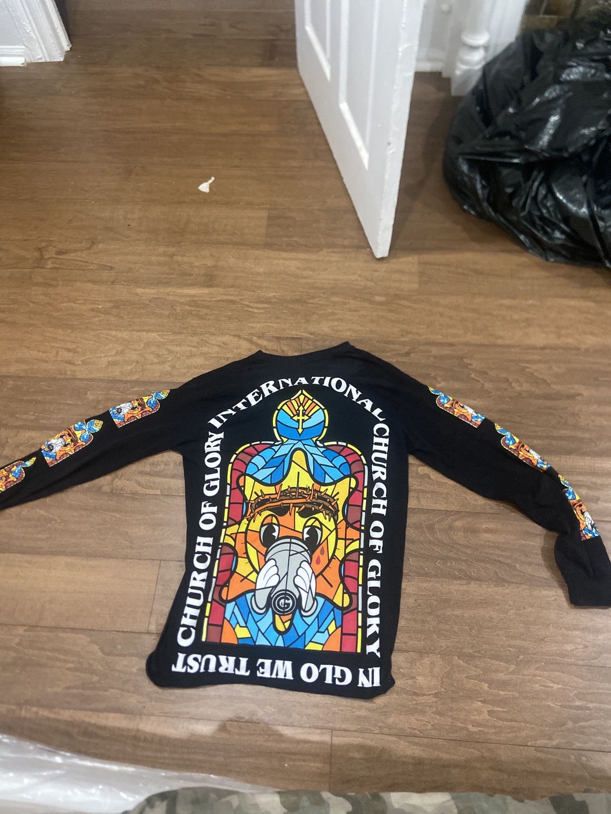 Glo Gang × Supreme × Vintage Glo Gang International Church Of Glory Stained Glass T-shirt Size US S / EU 44-46 / 1 - 1 Thumbnail
