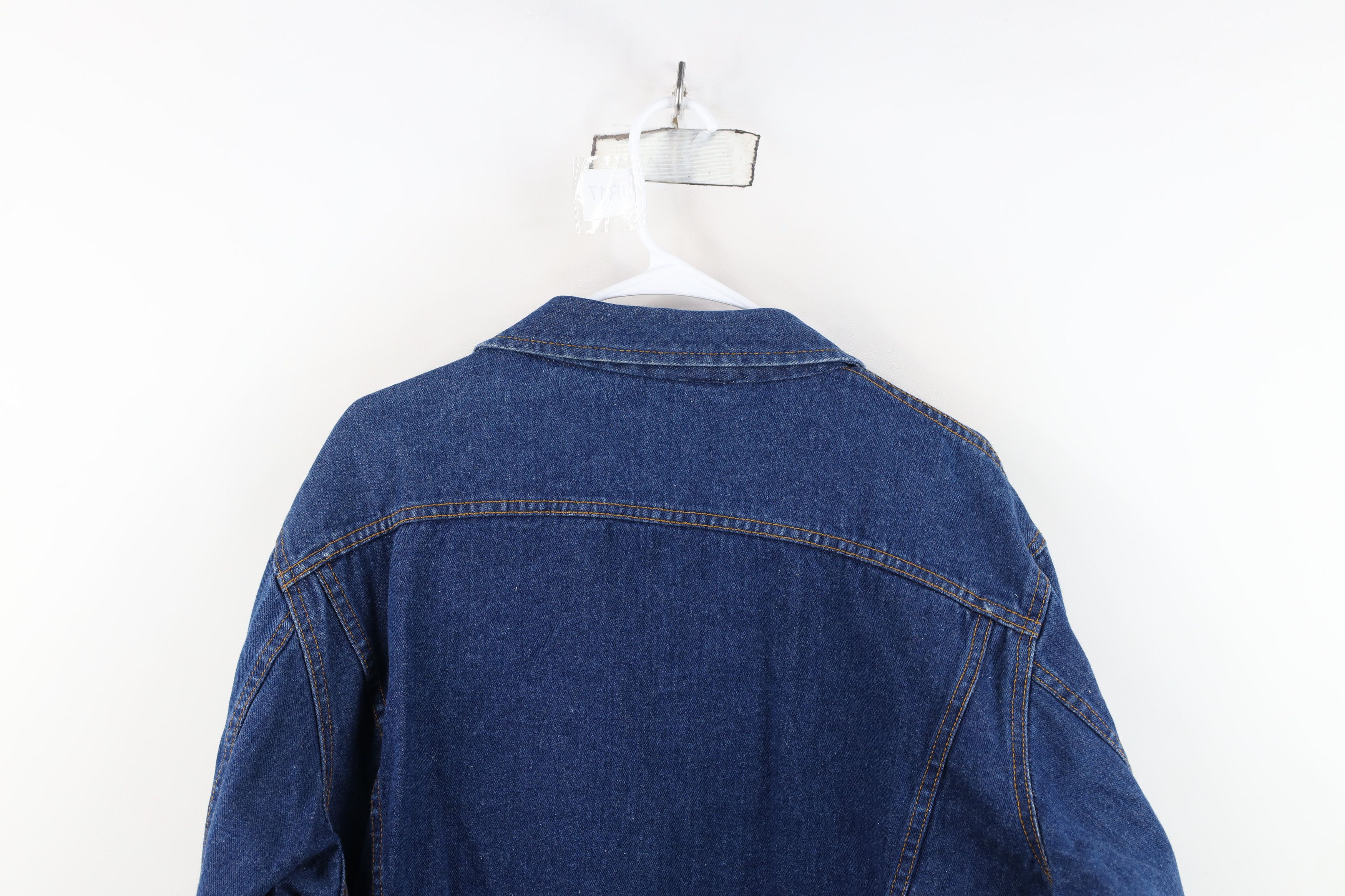 Vintage Vintage 90s Streetwear Denim Jean Trucker Jacket Blue Cotton Size US XXL / EU 58 / 5 - 12 Thumbnail
