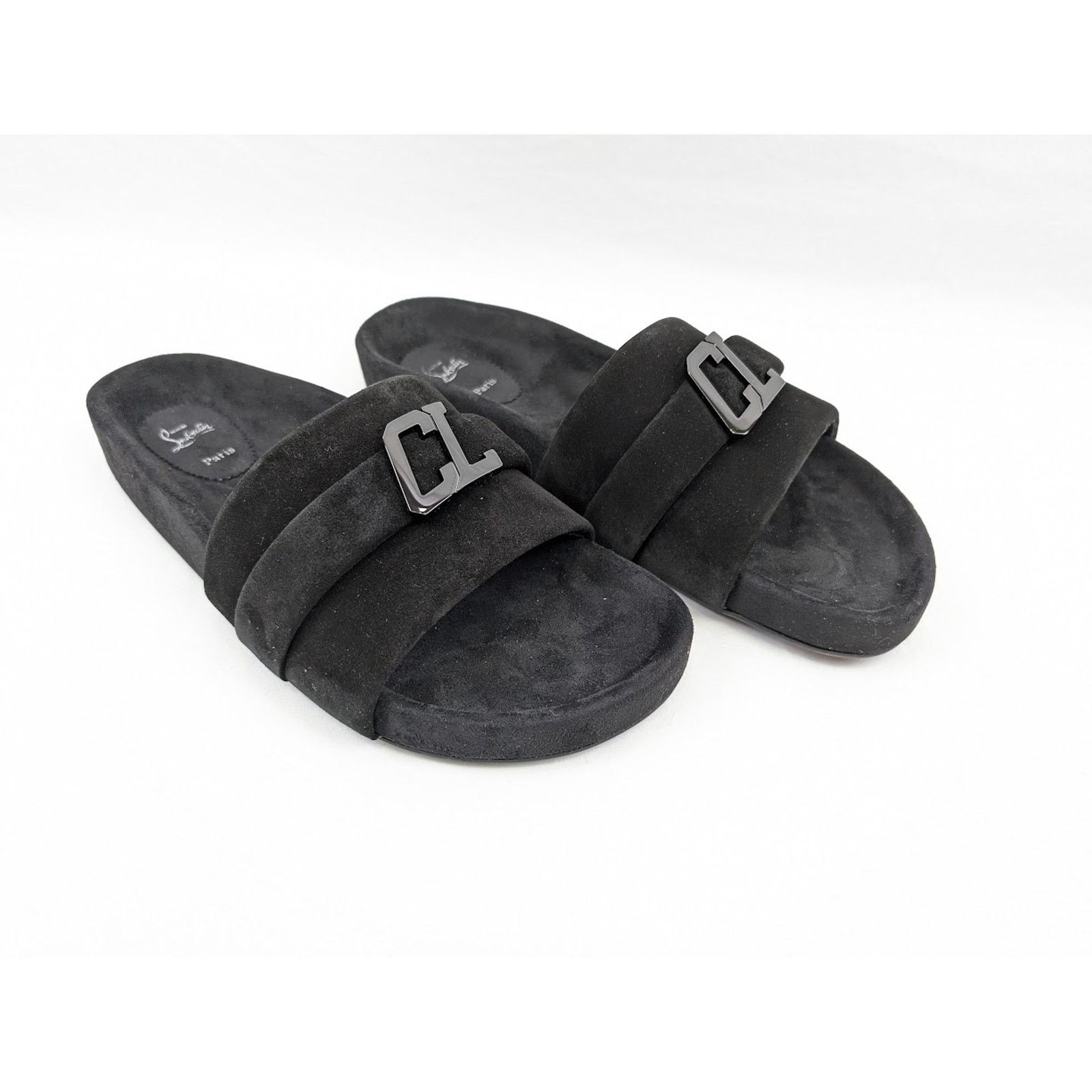 Christian Louboutin o1rshd1 Crosta Varsimule Bizz Flat in Black Size US 13 / EU 46 - 13 Thumbnail