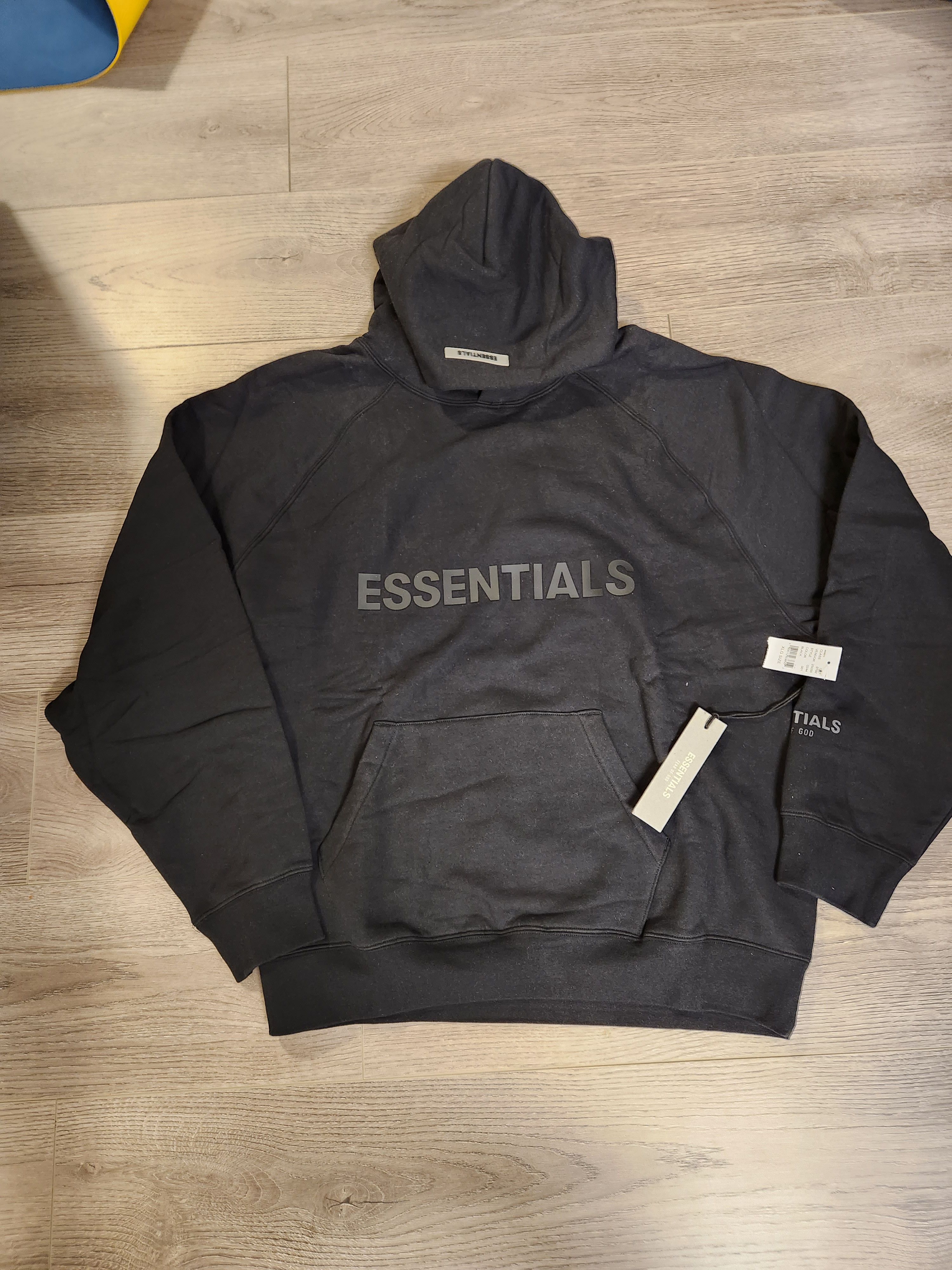 Fear Of God high quality Essentials Black SS20 Hoodie Size XXS