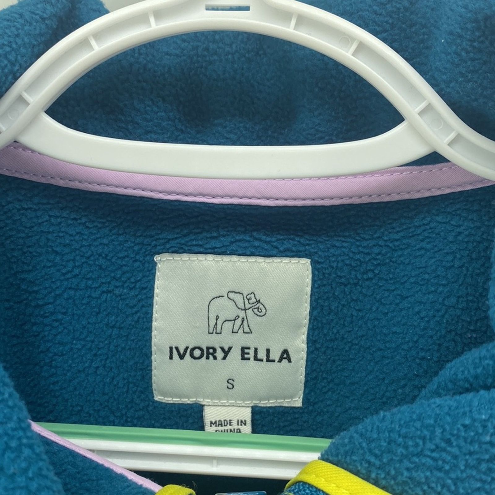 Other Ivory Ella Full Zip Fleece Jacket Turquoise Pink size S Size S / US 4 / IT 40 - 2 Thumbnail