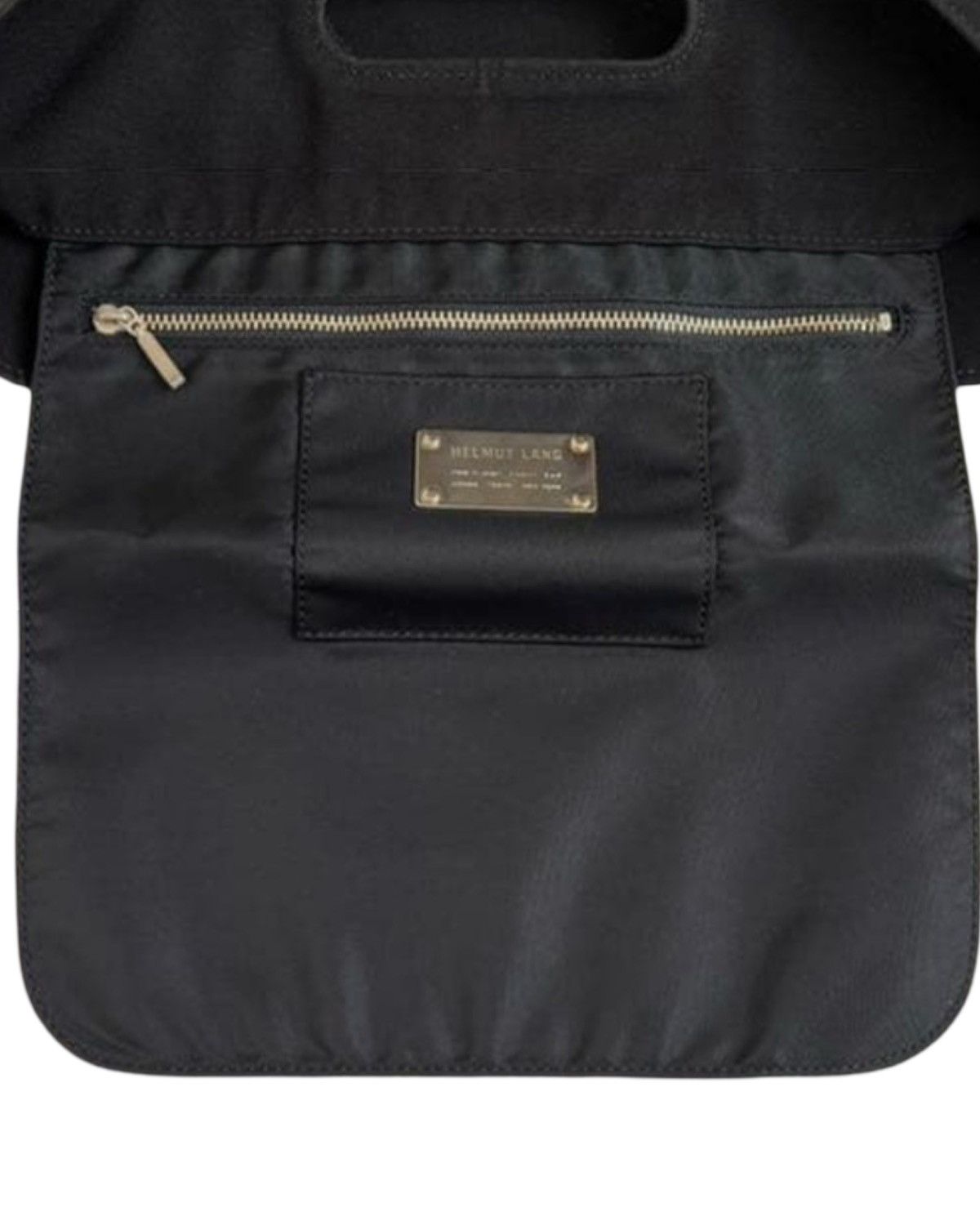 Helmut Lang 2002 Vintage Black Canvas Clutch Bag Size ONE SIZE - 4 Thumbnail
