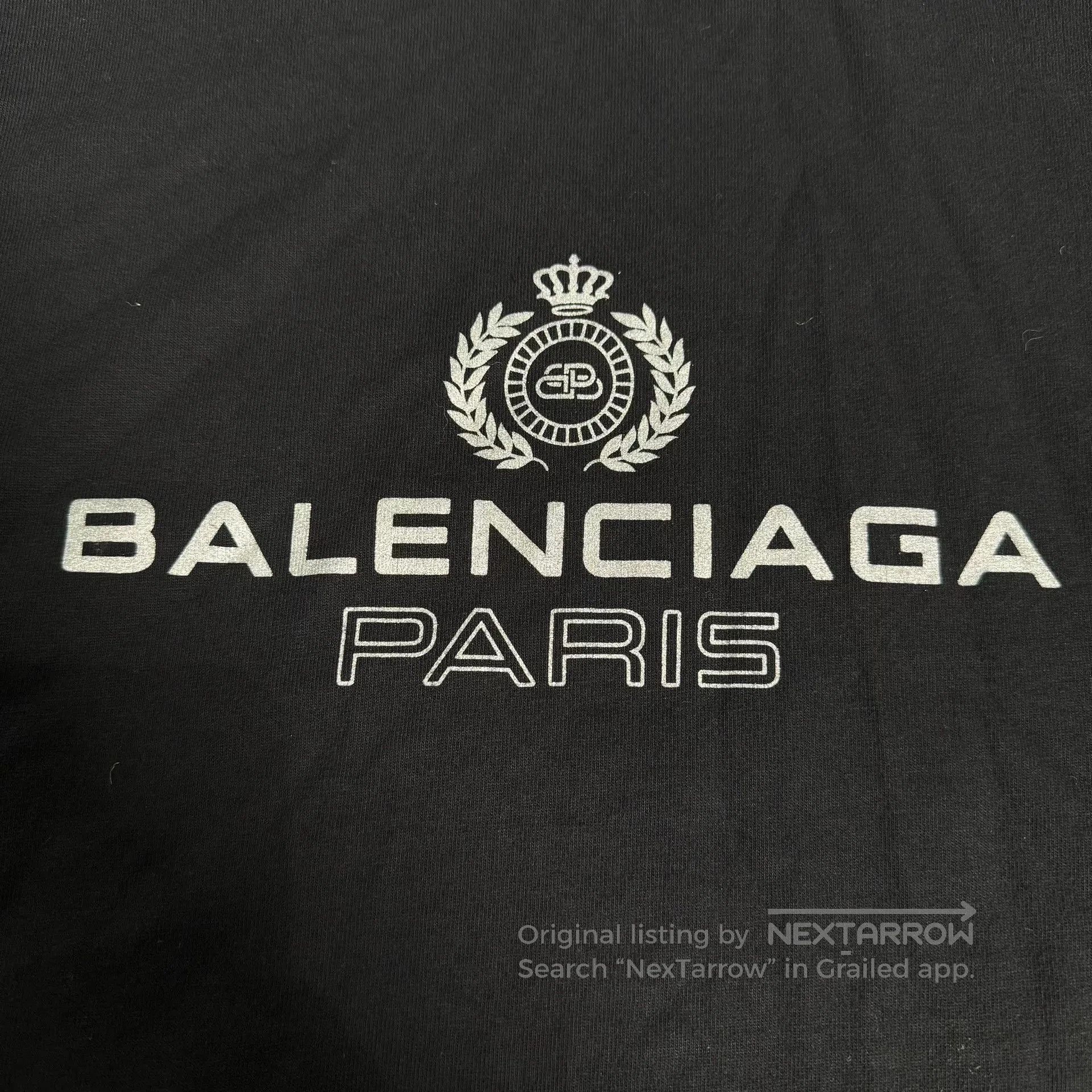 Balenciaga Balenciaga Black Wheat Ear Short Sleeve T. Size US XS / EU 42 / 0 - 3 Thumbnail