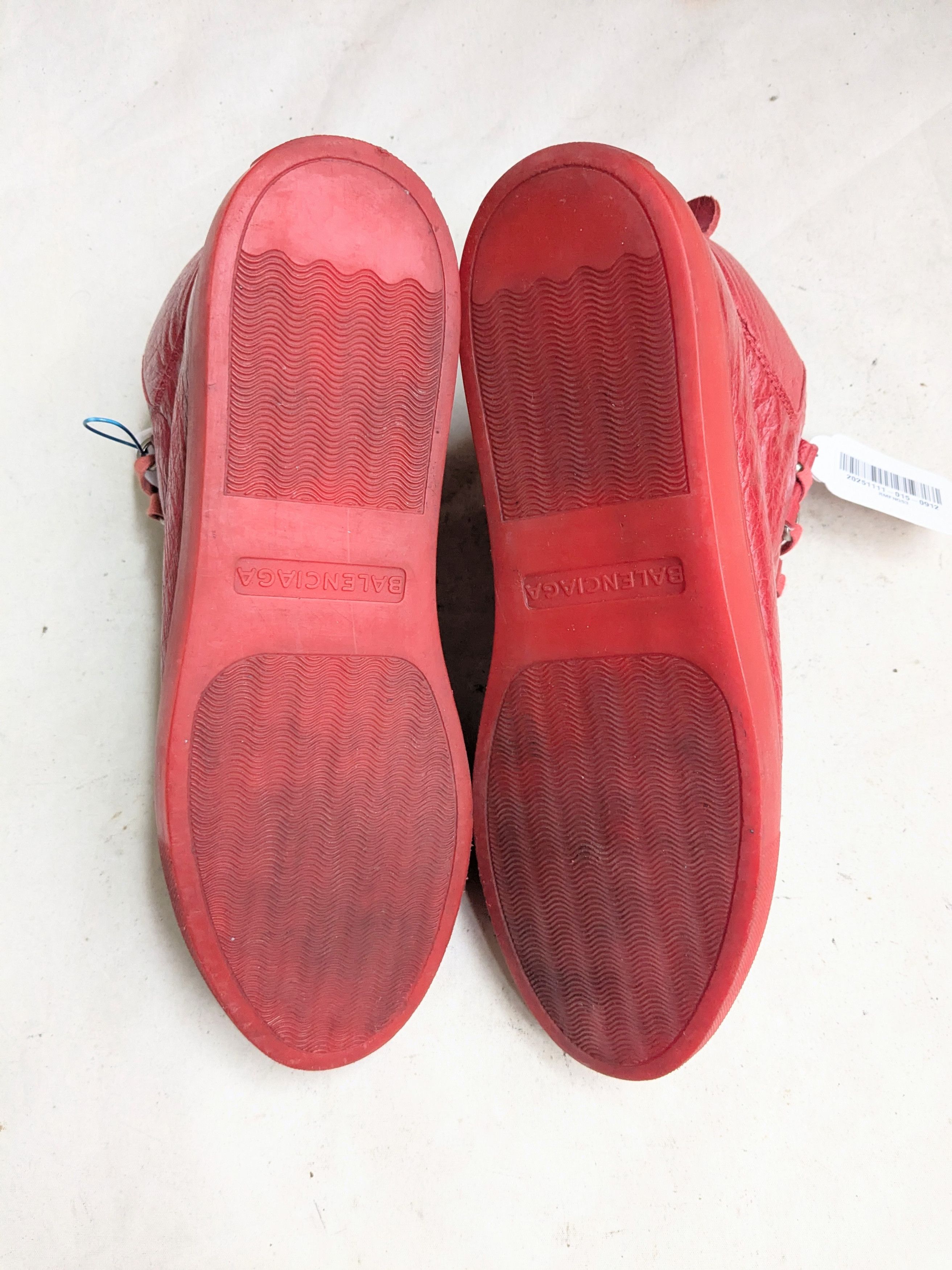 Balenciaga Balenciaga Arena Red 11 Leather High Tops Size US 11 / EU 44 - 17 Thumbnail