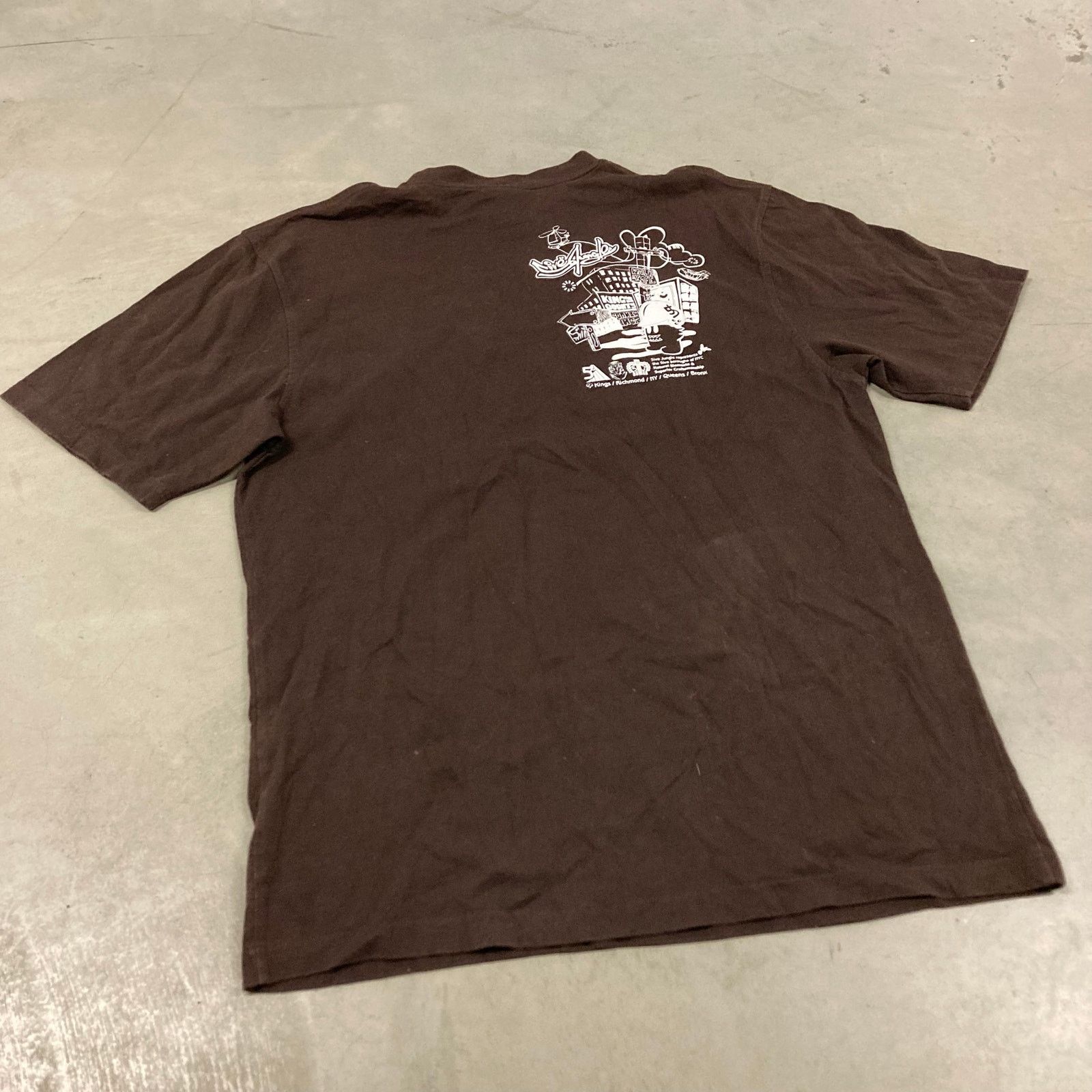 Vintage Y2K 5ive Jungle nyc graphic T-Shirt Size US XL / EU 56 / 4 - 4 Thumbnail