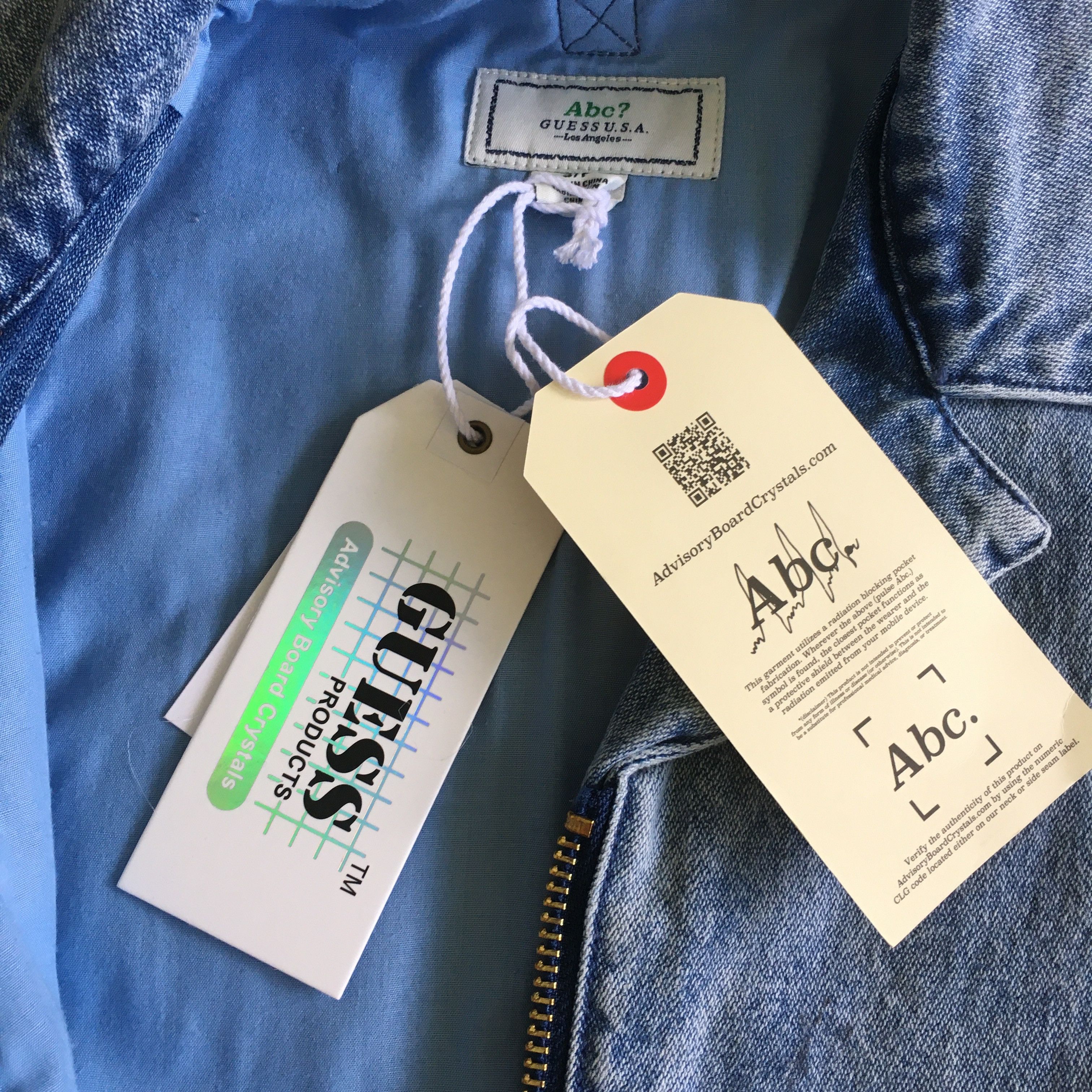 Advisory Board Crystals × Guess Abc. x Guess "Abc?" Painter's Denim Jacket Size US S / EU 44-46 / 1 - 7 Thumbnail