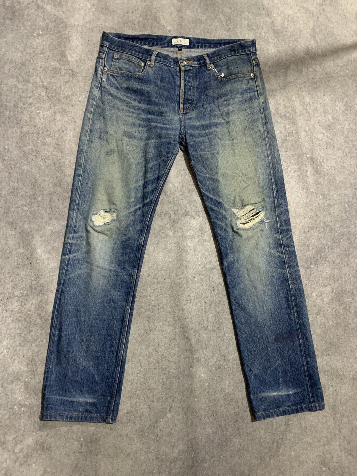 A.P.C. APC Denim selvedge distressed Size US 34 / EU 50 - 1 Thumbnail