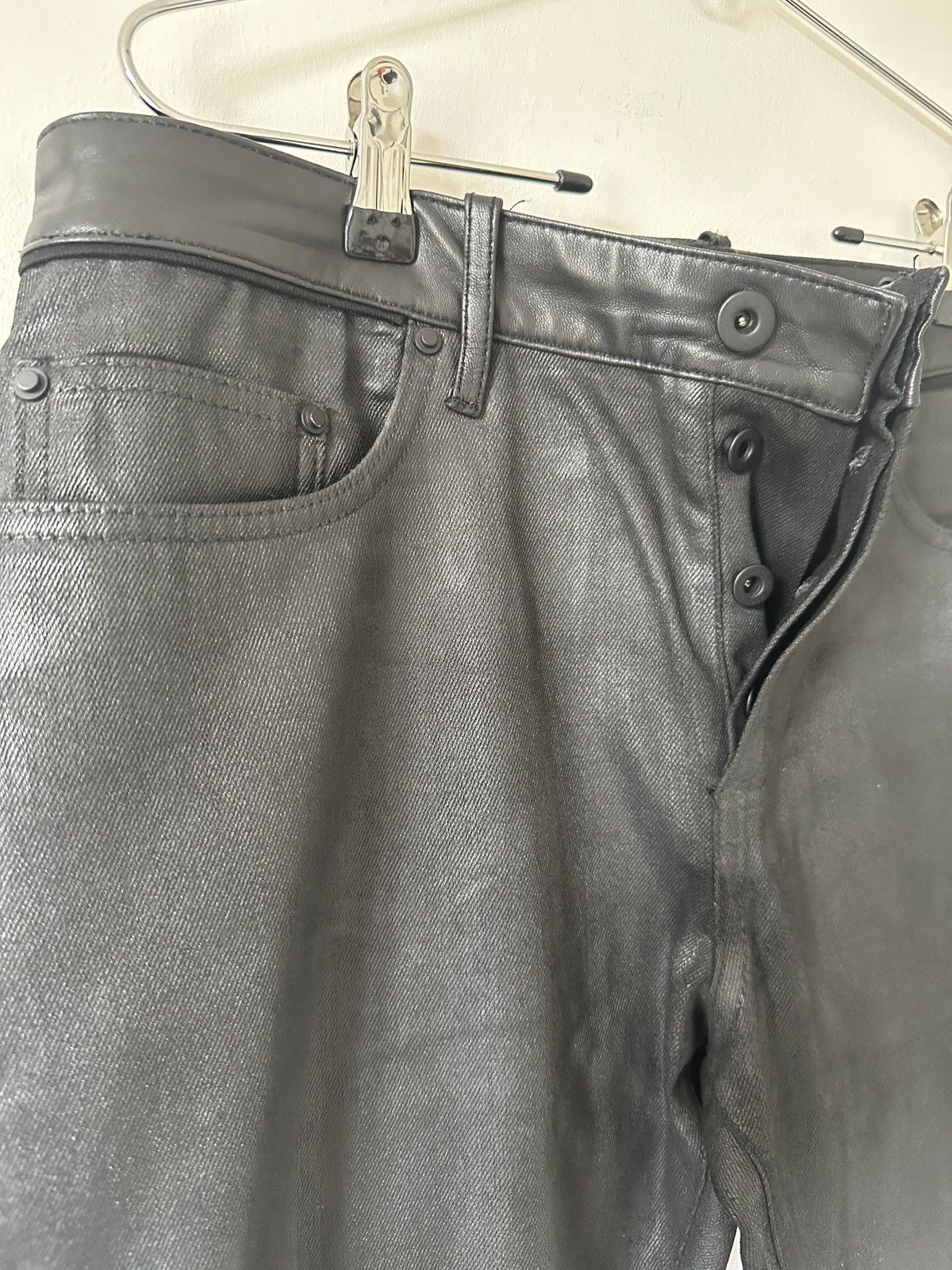 Balenciaga Balenciaga black wax coated Size US 31 - 4 Thumbnail