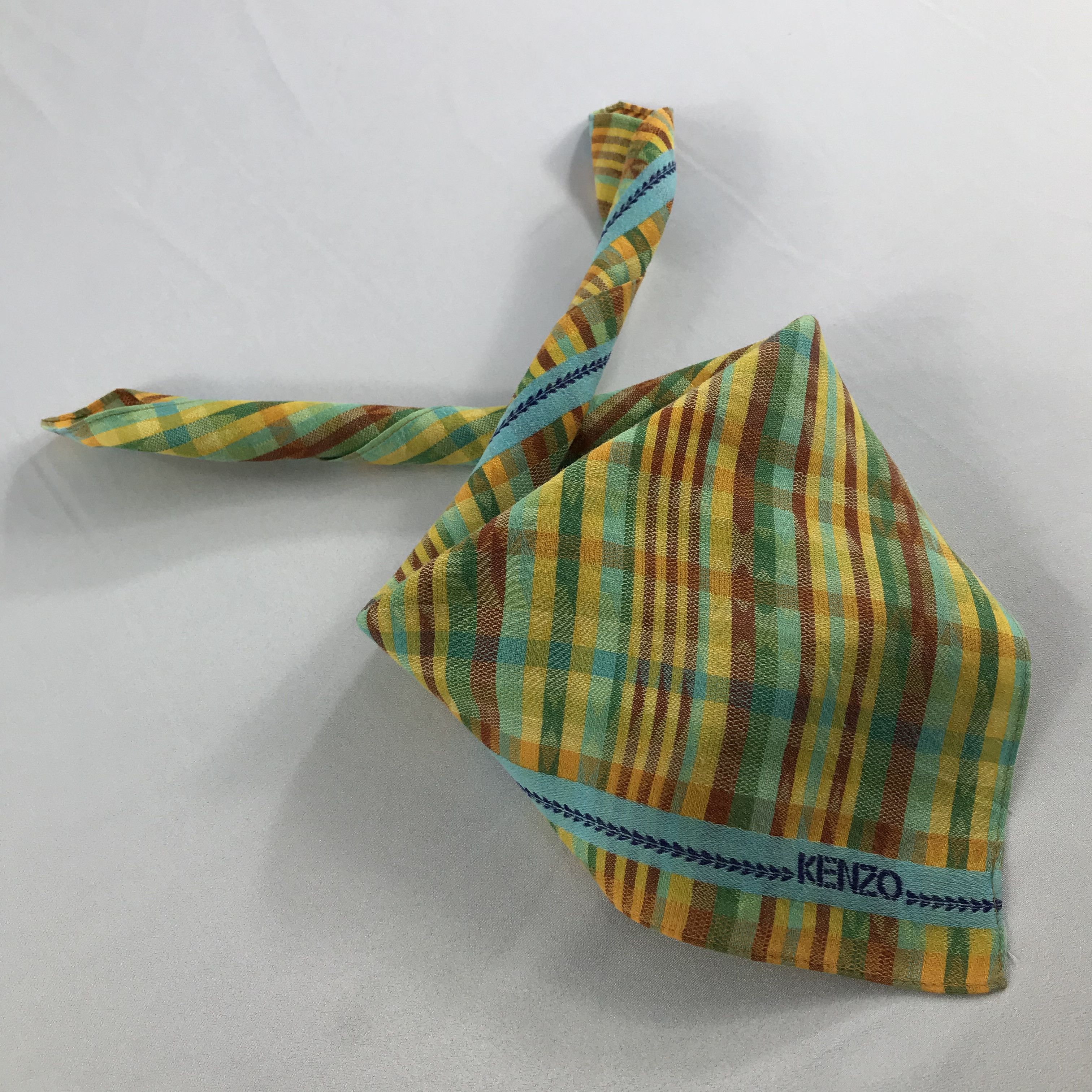 Kenzo × Vintage Kenzo Bandana / Handkerchief / Neckerchief - S2638 Size ONE SIZE - 4 Thumbnail