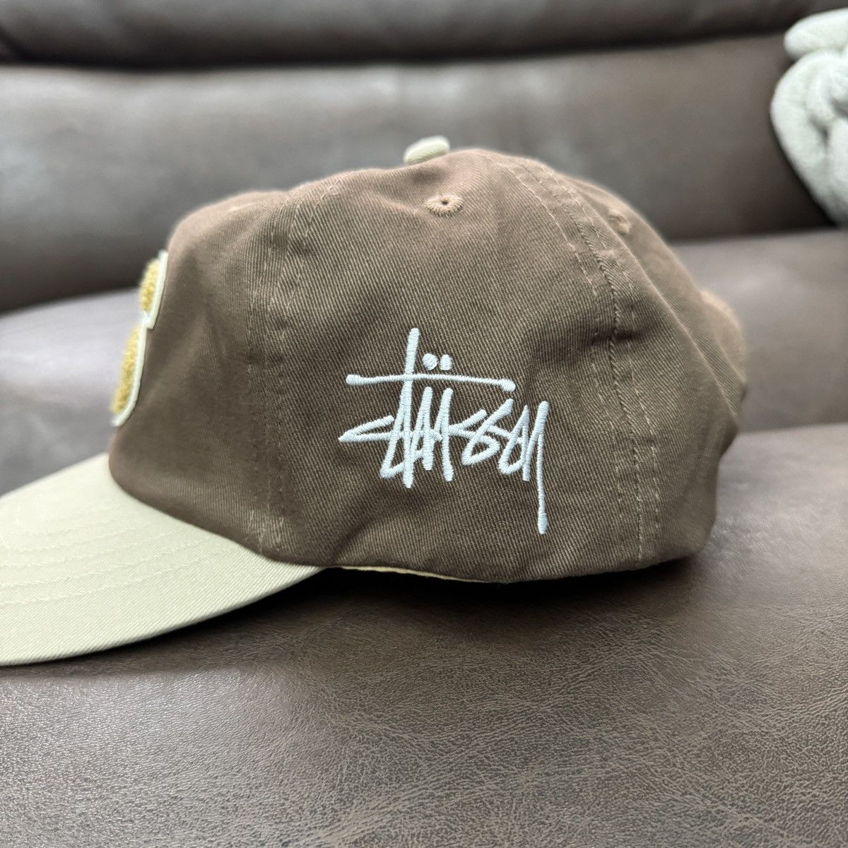 Stussy STUSSY S CHENILLE LOW PRO CAP - BROWN Size ONE SIZE - 3 Thumbnail