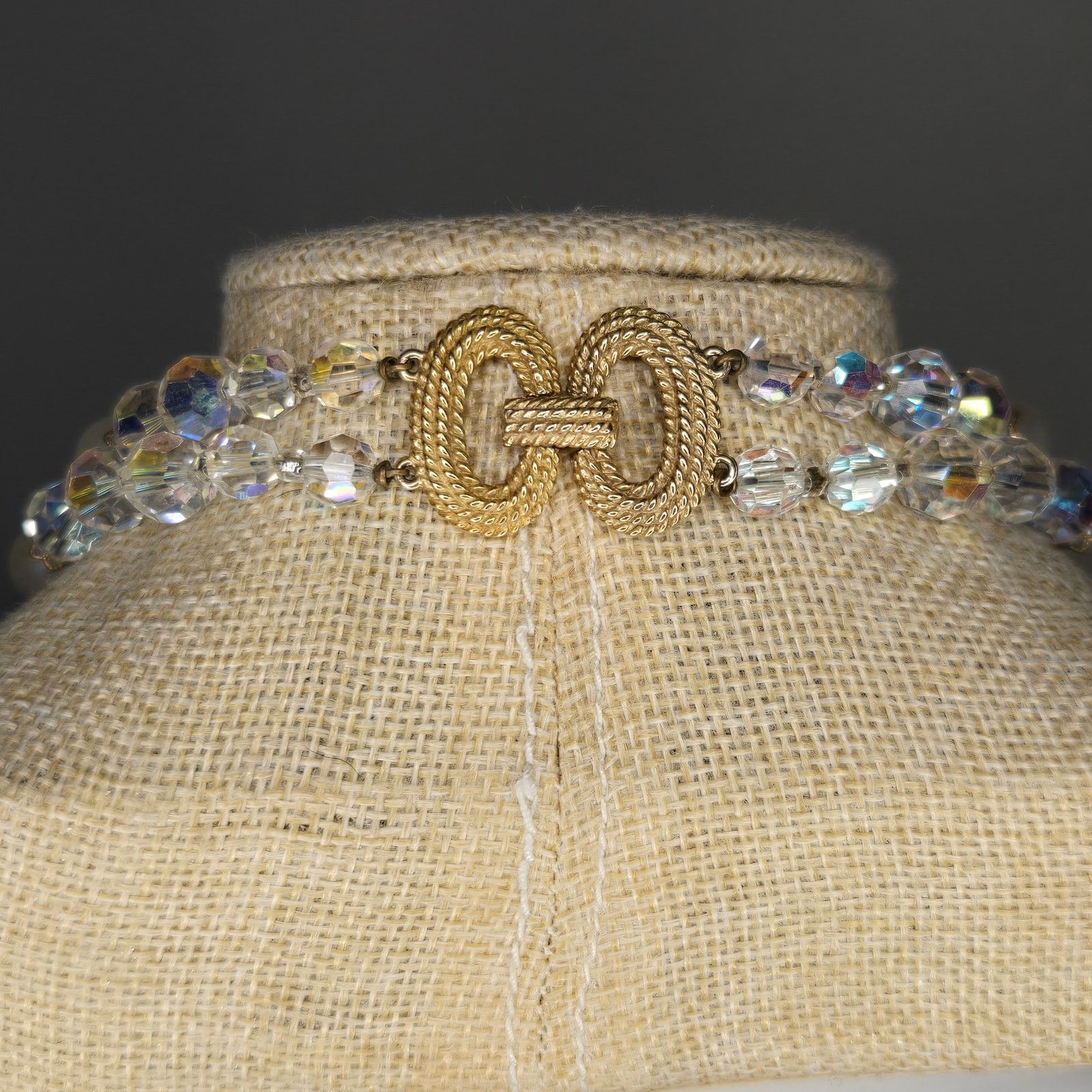 Marella Vintage Marvella Moonglow & Crystal Double Strand Necklace Size ONE SIZE - 3 Thumbnail