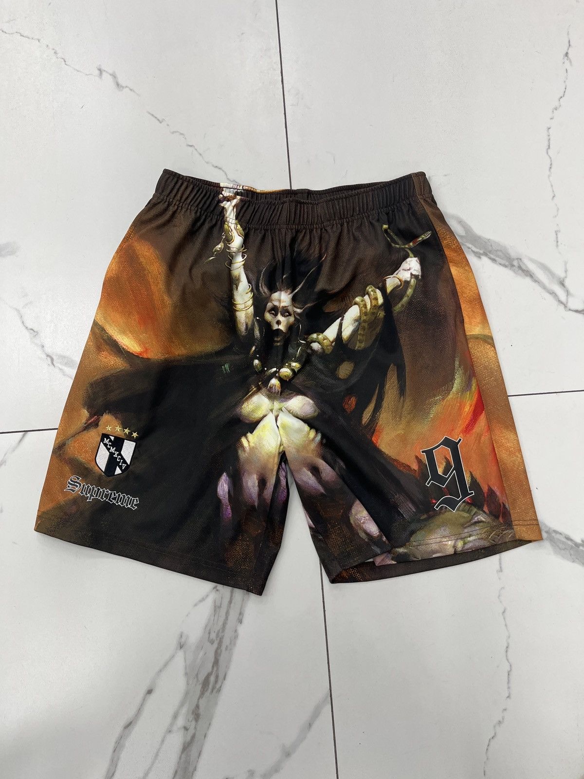 Supreme FW24 Supreme/Frank Frazetta Soccer Shorts - Death Dealer