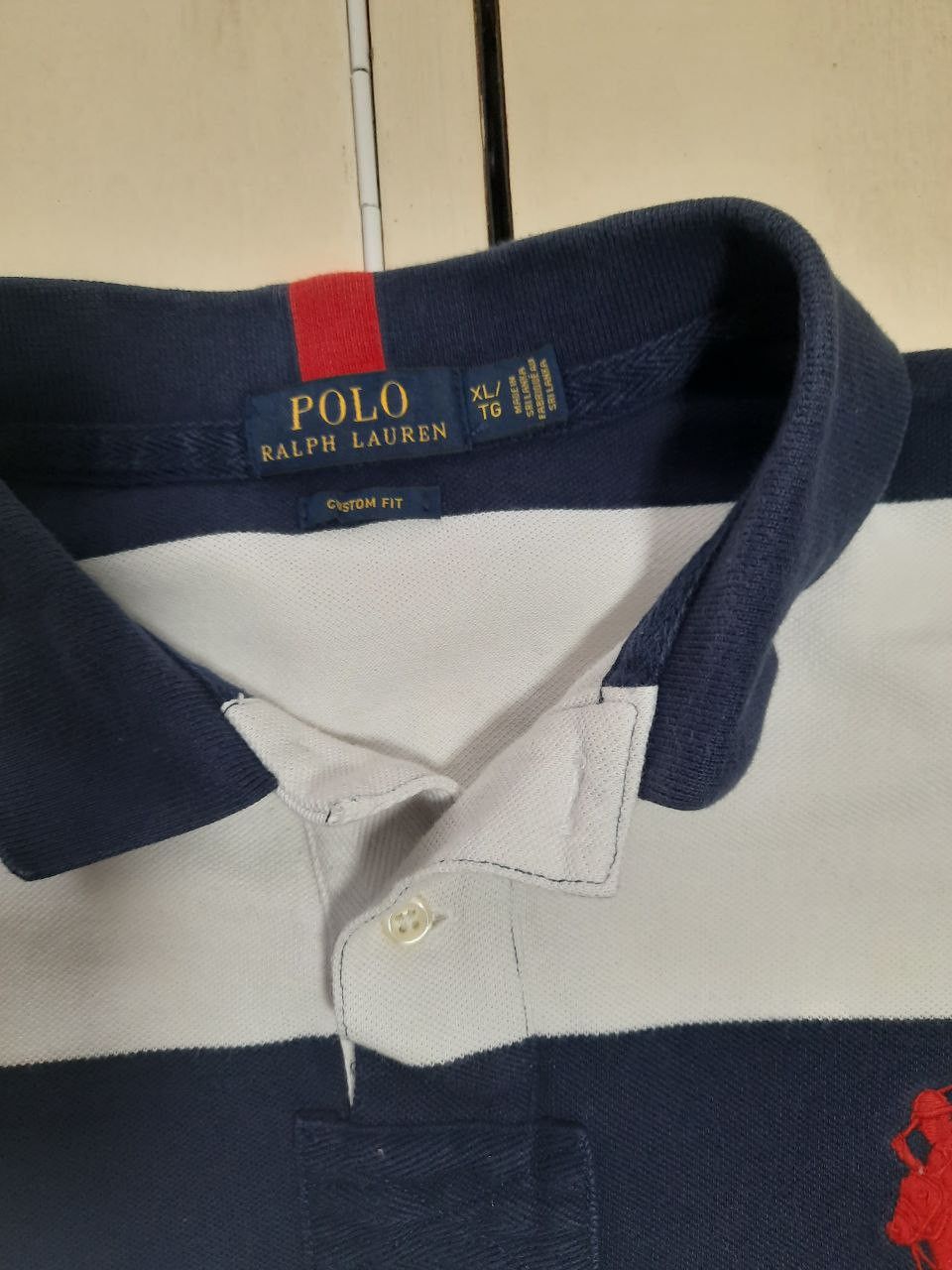 Polo Ralph Lauren × Ralph Lauren Polo Ralph Lauren Striped Polo Shirt Size US XL / EU 56 / 4 - 7 Thumbnail