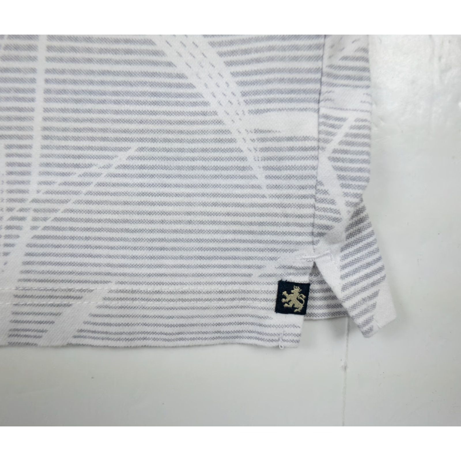 Nat Nast Nat Nast Polo Shirt Mens Large Gray Short Sleeve Collared Striped Casual Size US L / EU 52-54 / 3 - 3 Thumbnail