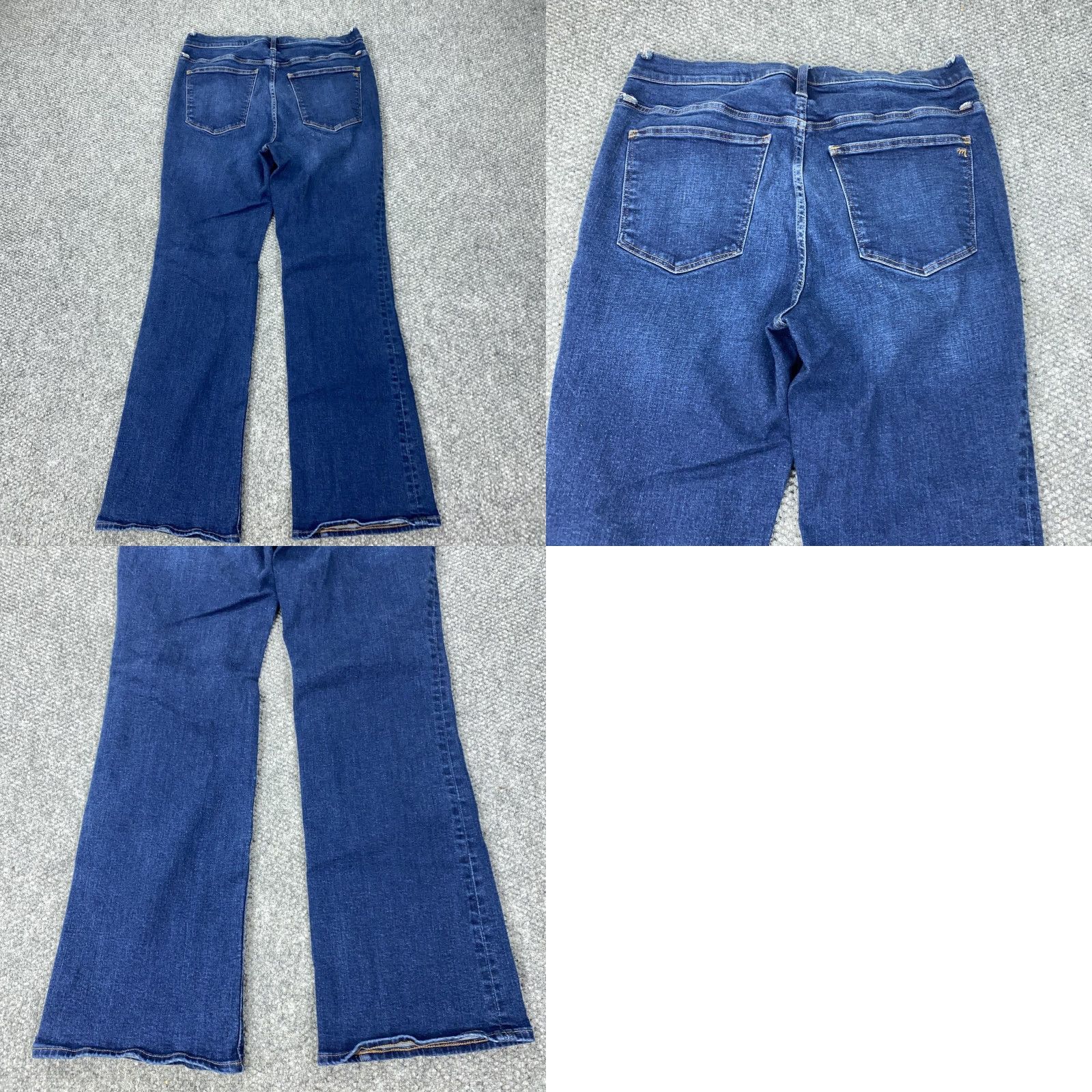 Madewell Madewell Jeans Womens 32 Blue High Rise Skinny Flare Denim Inseam 31 Stretch Size 24" / US 00 / IT 34 - 9 Thumbnail