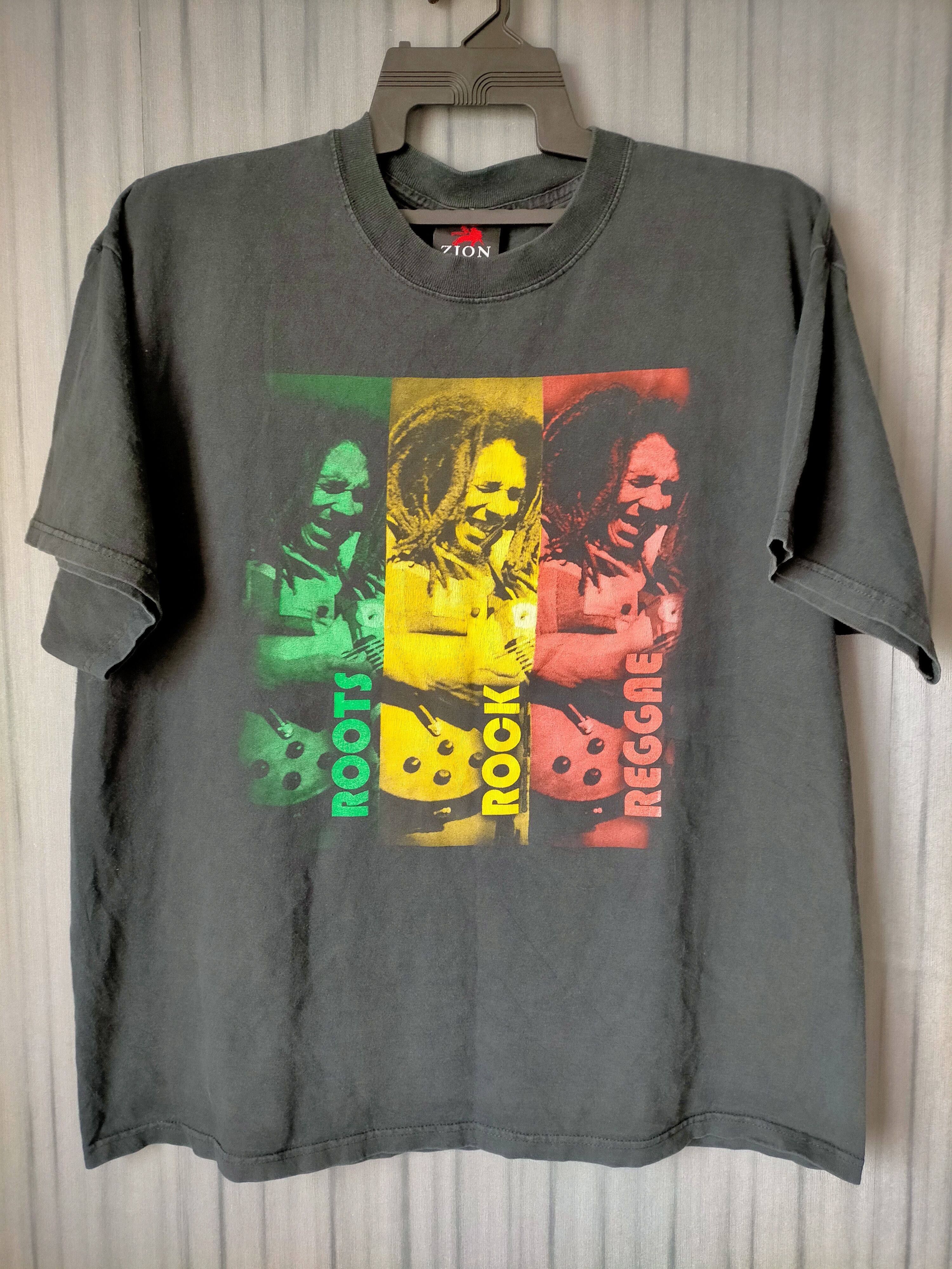 Bob Marley Vintage Bob Marley Roots Rock Reggae Black tee Size US XL / EU 56 / 4 - 1 Thumbnail