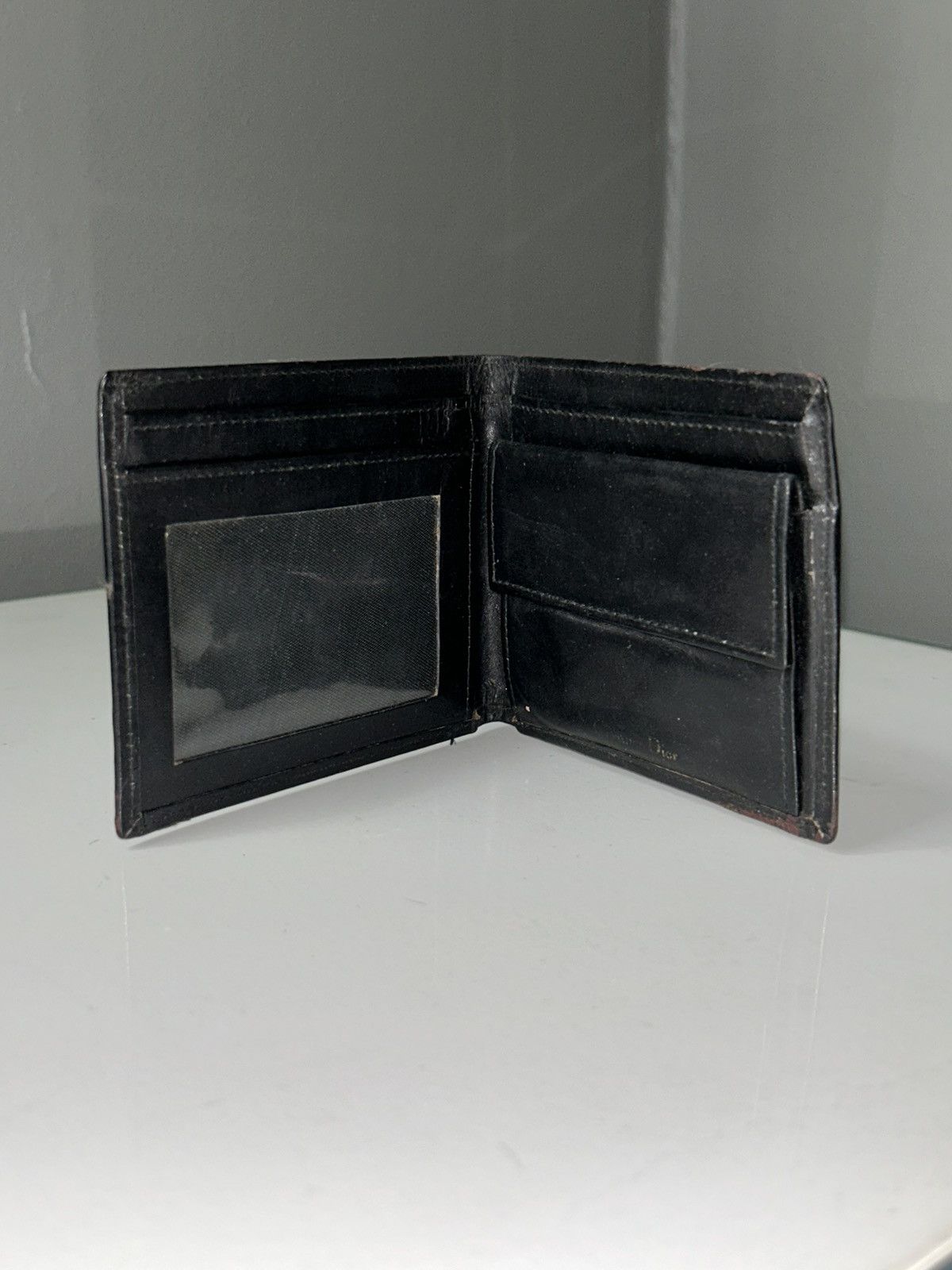Dior Christian Dior Black Leather Bifold Wallet (project piece) Size ONE SIZE - 3 Thumbnail