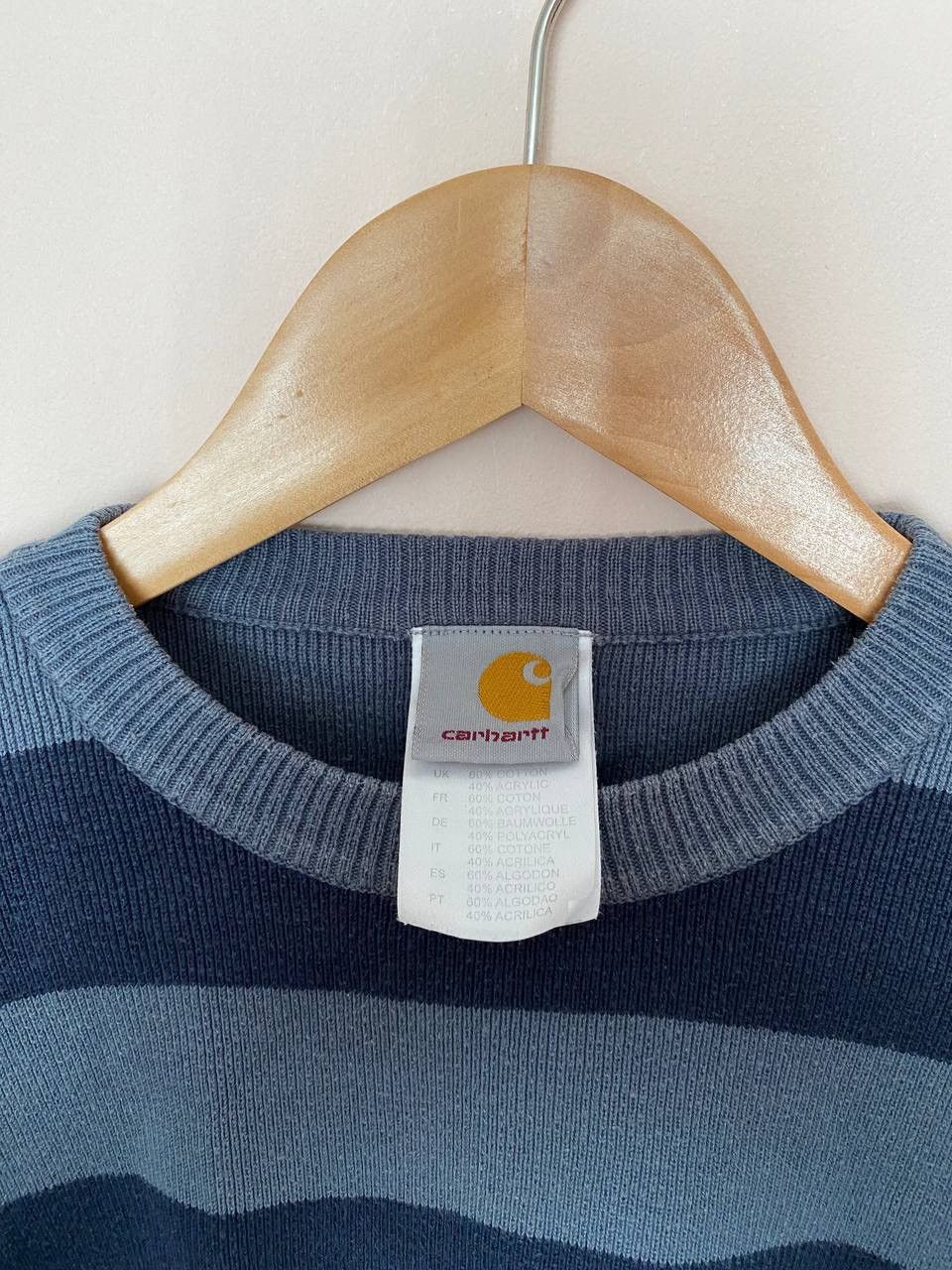 Carhartt × Vintage 💙Y2K Vintage Carhartt Striped Sailor Sweater Size US S / EU 44-46 / 1 - 3 Thumbnail