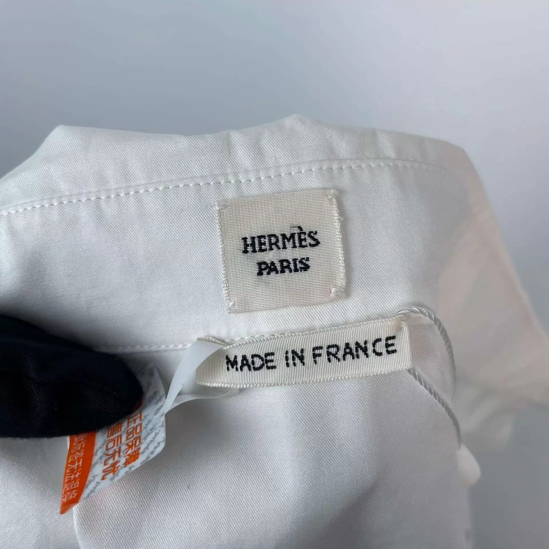 Hermes Hermès White Shirt 38 EU Size S / US 4 / IT 40 - 3 Thumbnail