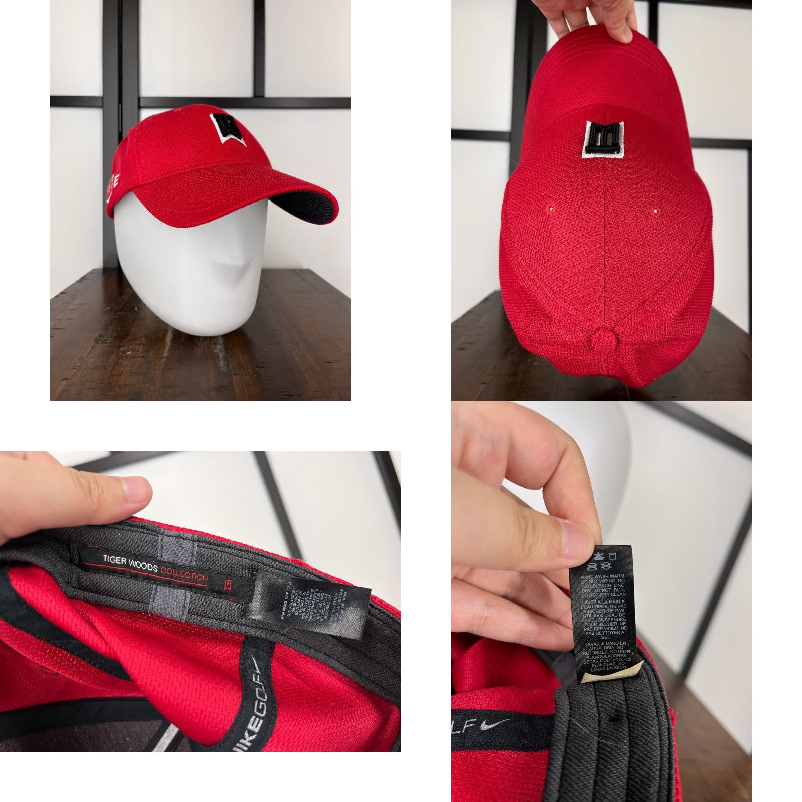 Nike Nike Golf Hat Cap Fitted Mens Large Red Swoosh Tiger Woods Collection Golf ONE D Hat Mens L Red Nike Golf Cap Golf Hat Tiger Woods Collection 90s? Size ONE SIZE - 8 Thumbnail