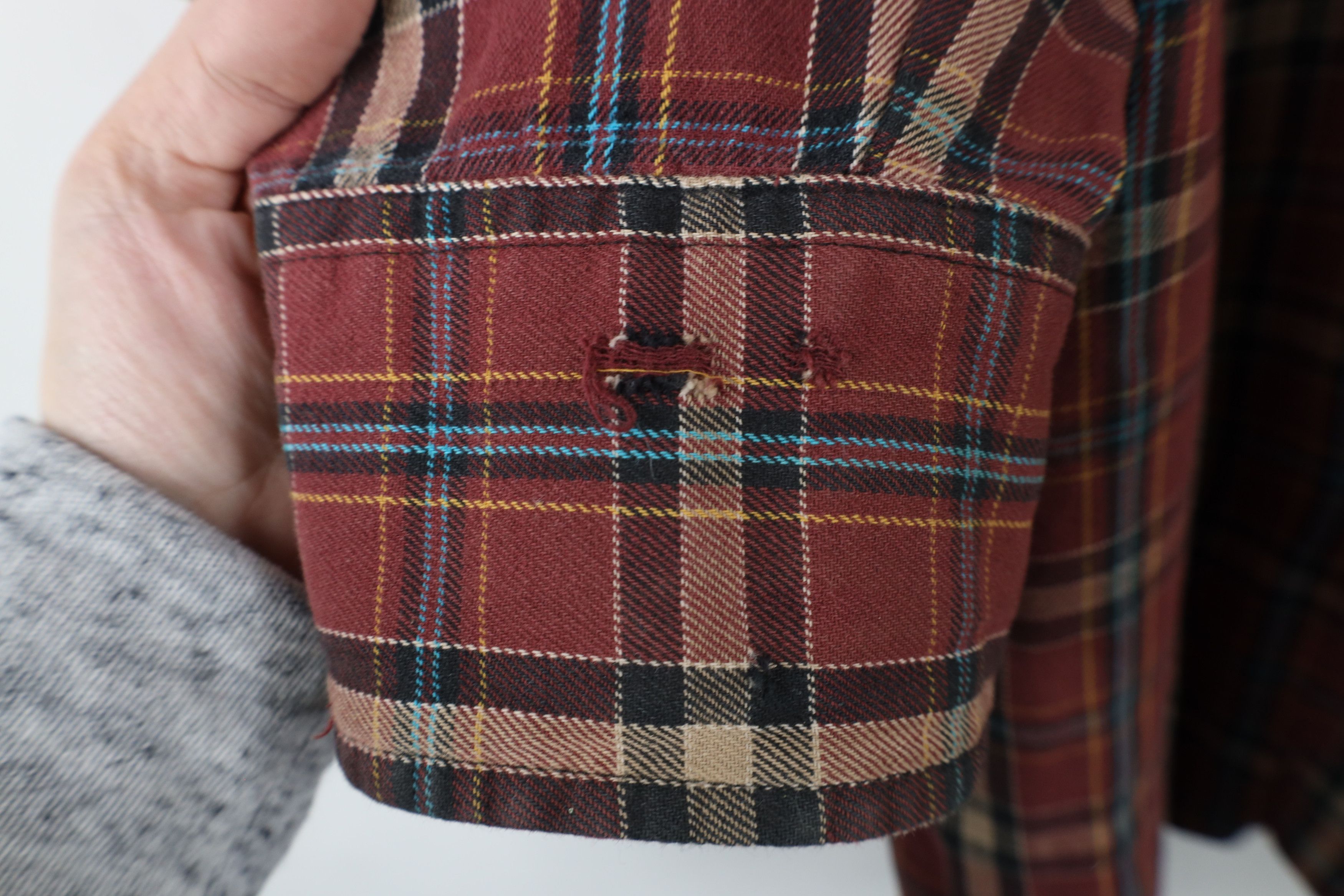 Vintage × Wrangler Vintage 90s Wrangler Western Snap Button Flannel Shirt Plaid Size US XXL / EU 58 / 5 - 7 Thumbnail