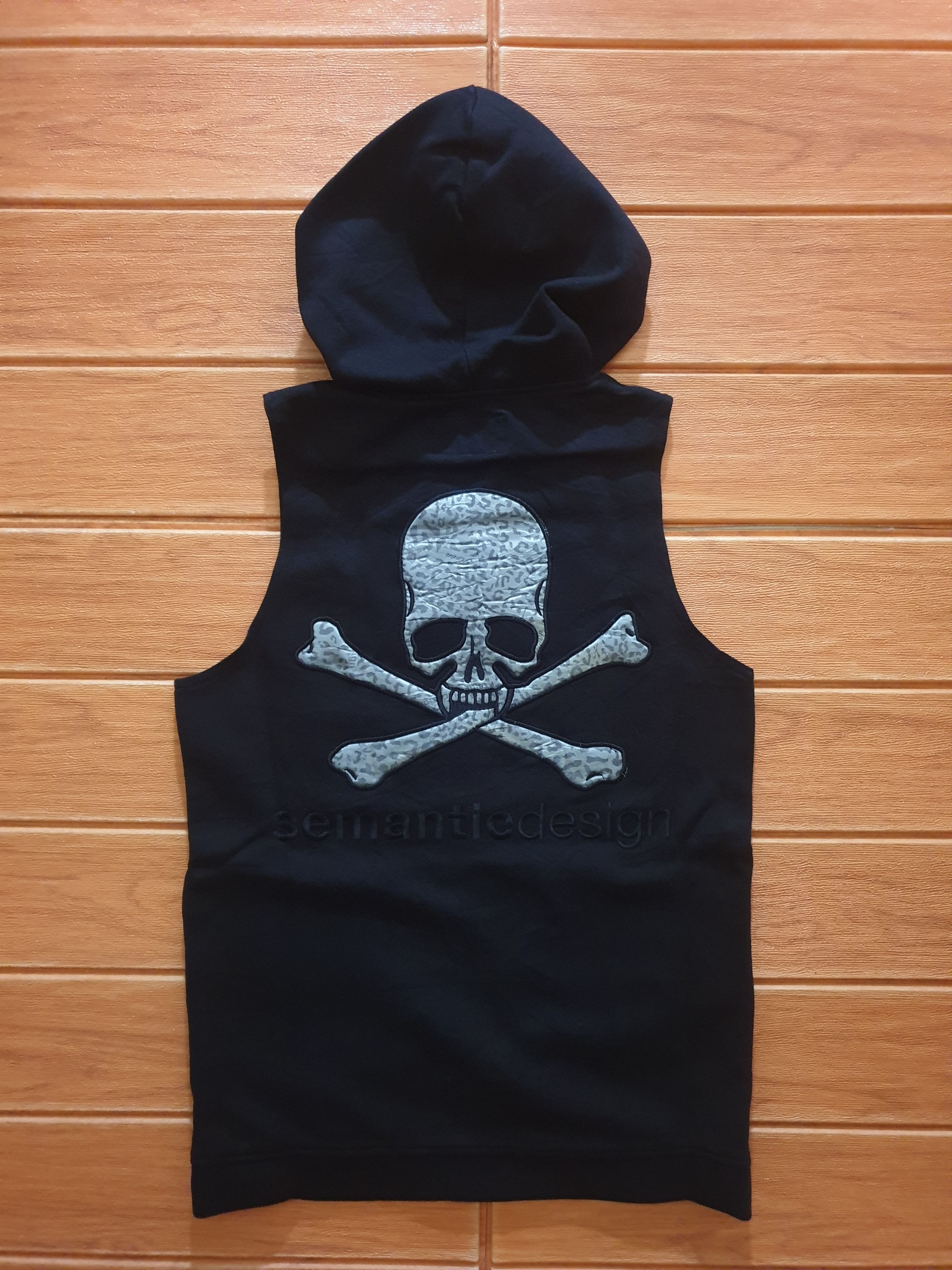 ROEN skulls design hoodie vest
