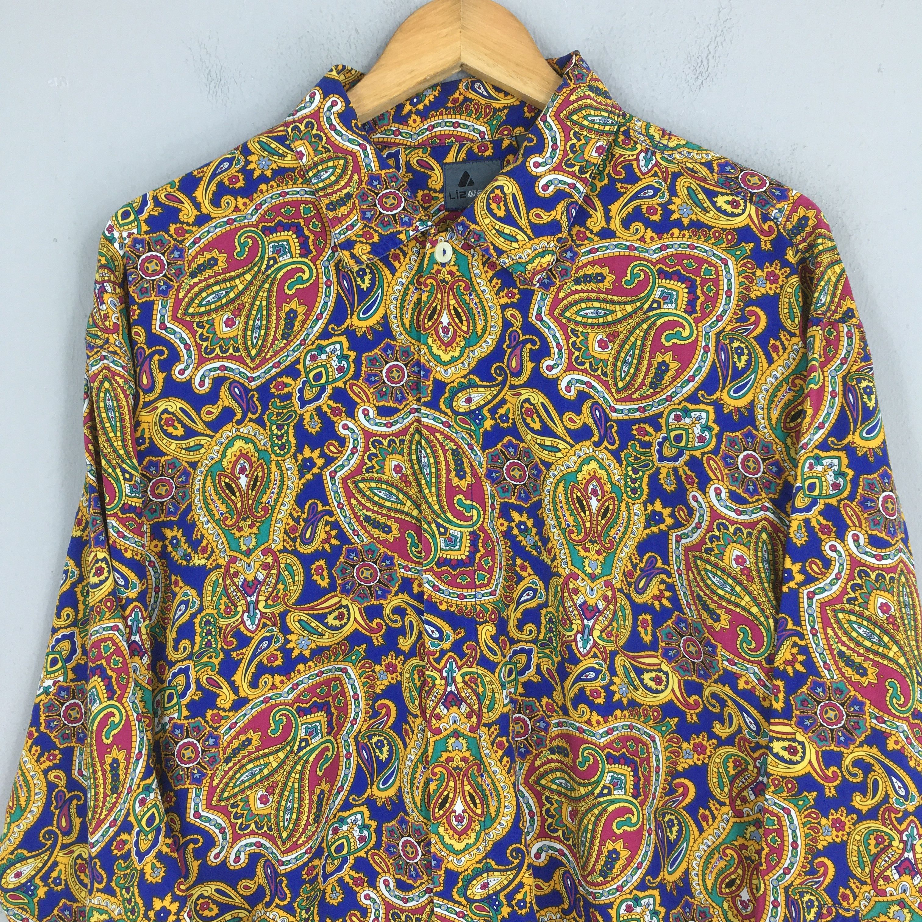Vintage Vintage Lizwear Paisley Floral Pattern Shirt Large Size US L / EU 52-54 / 3 - 2 Thumbnail