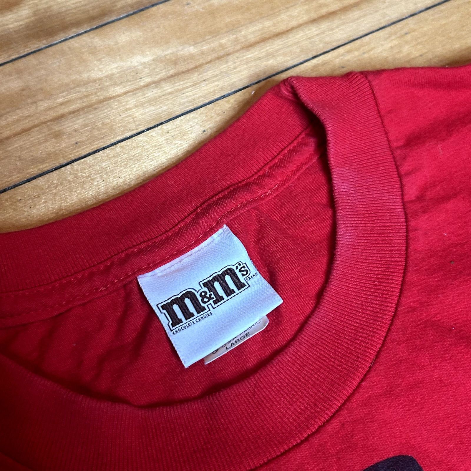 Vintage Y2K Red M&M Candy T-Shirt Large Size US L / EU 52-54 / 3 - 3 Thumbnail