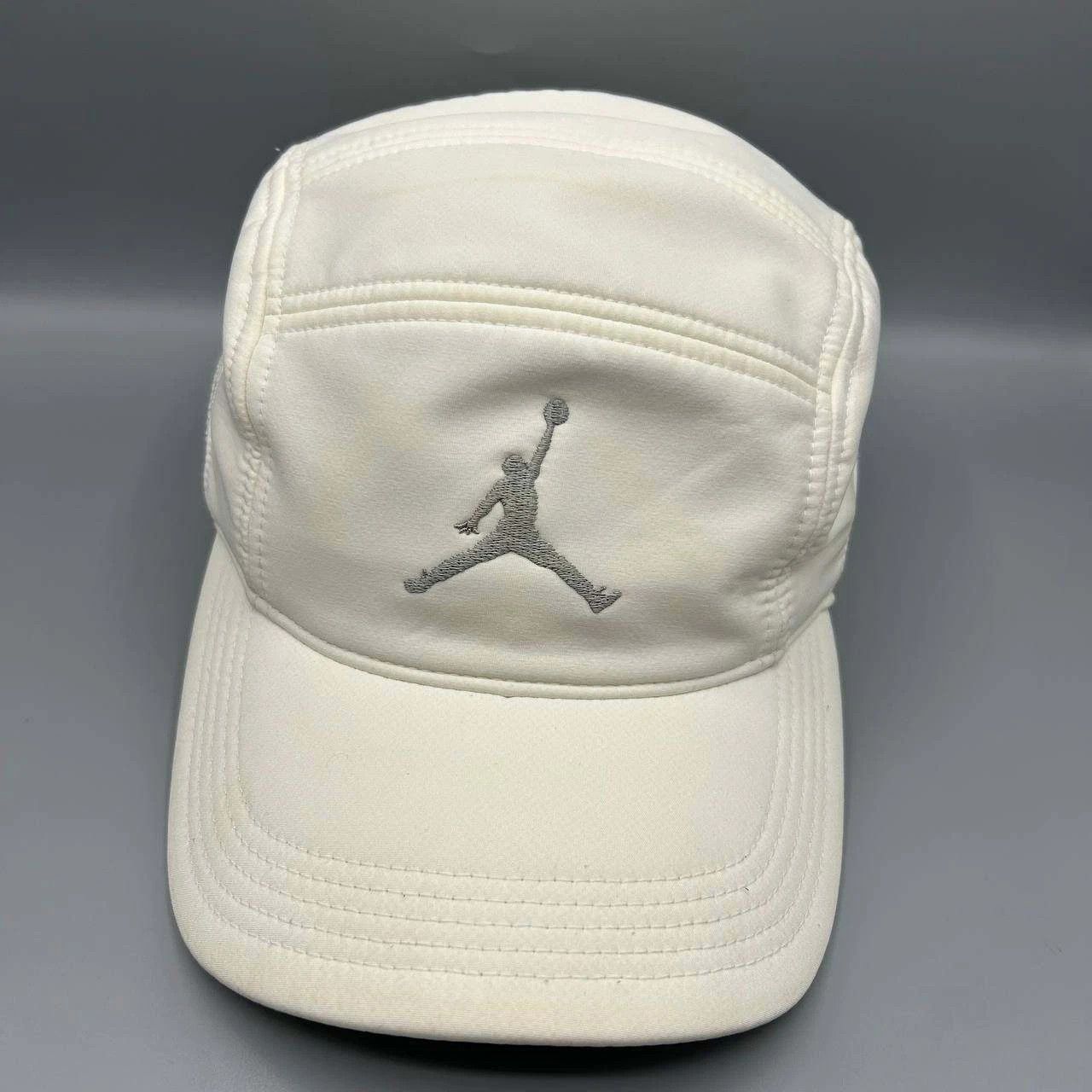 Jordan Brand Air Jordan 5 Panel Hat Men White Embroidered Logo Strap Back Size ONE SIZE - 1 Thumbnail