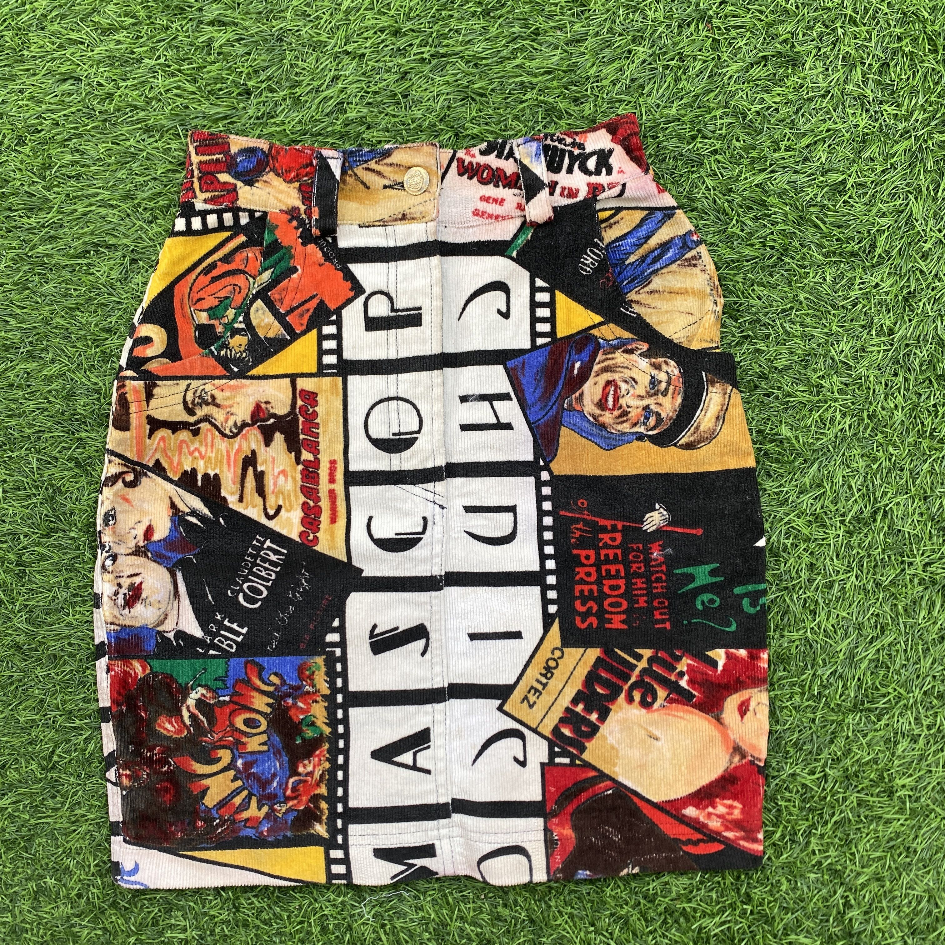 Versace Rare Vintage Versace Corduroy HW Skirt 80s Cinema Size 24" / US 00 / IT 34 - 1 Thumbnail