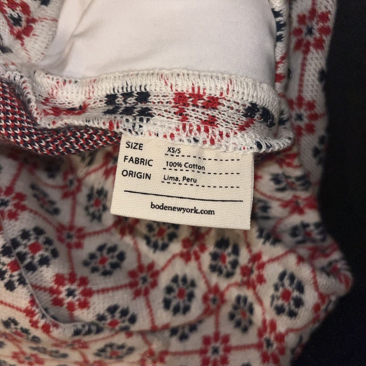 Bode Bode Red Floral Rugby Shorts Size US 27 - 5 Thumbnail